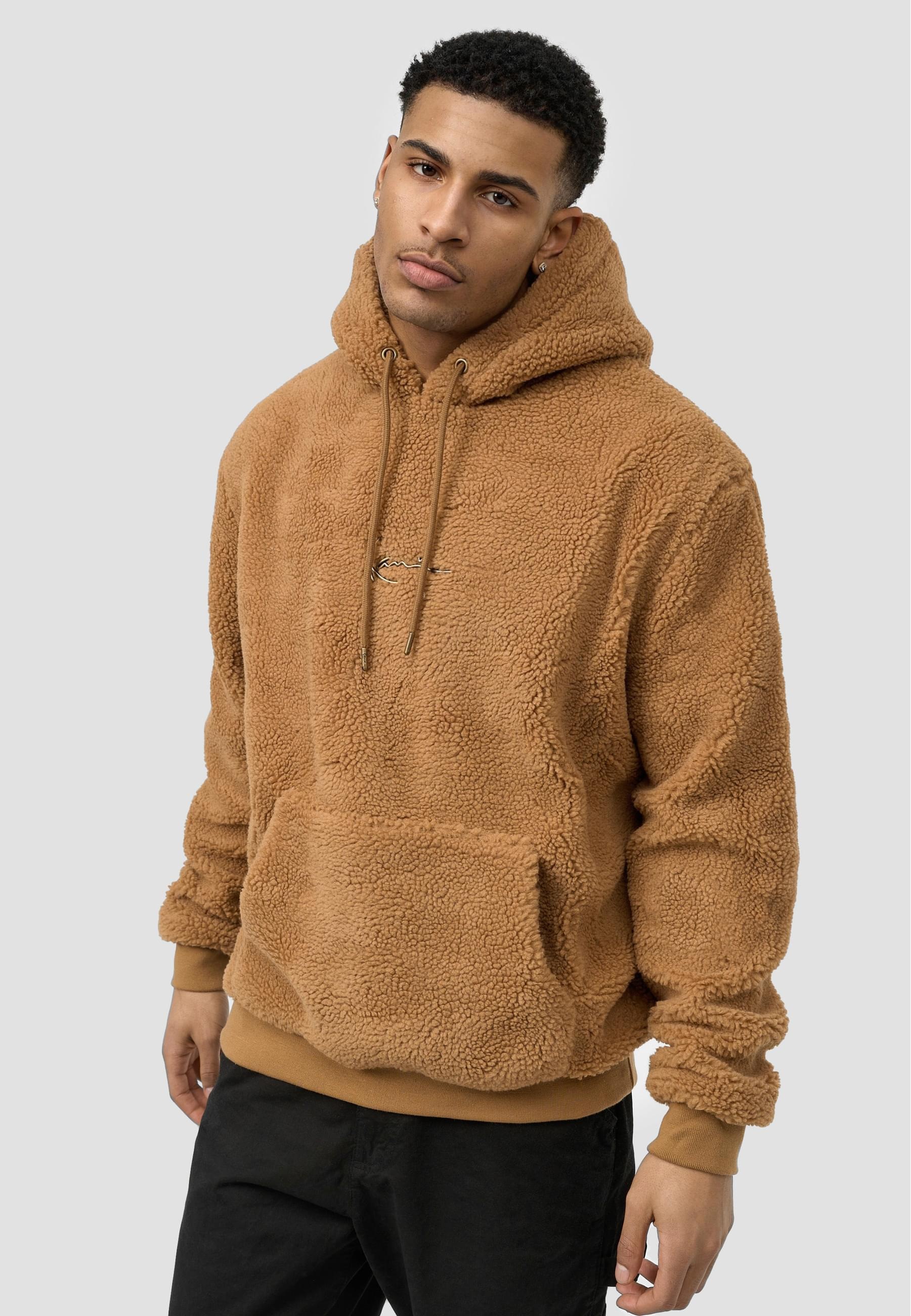 Karl Kani Kapuzensweatshirt »Karl Kani Herren KM213-064-2 Small Signature Teddy Hoodie«, (1 tlg.)