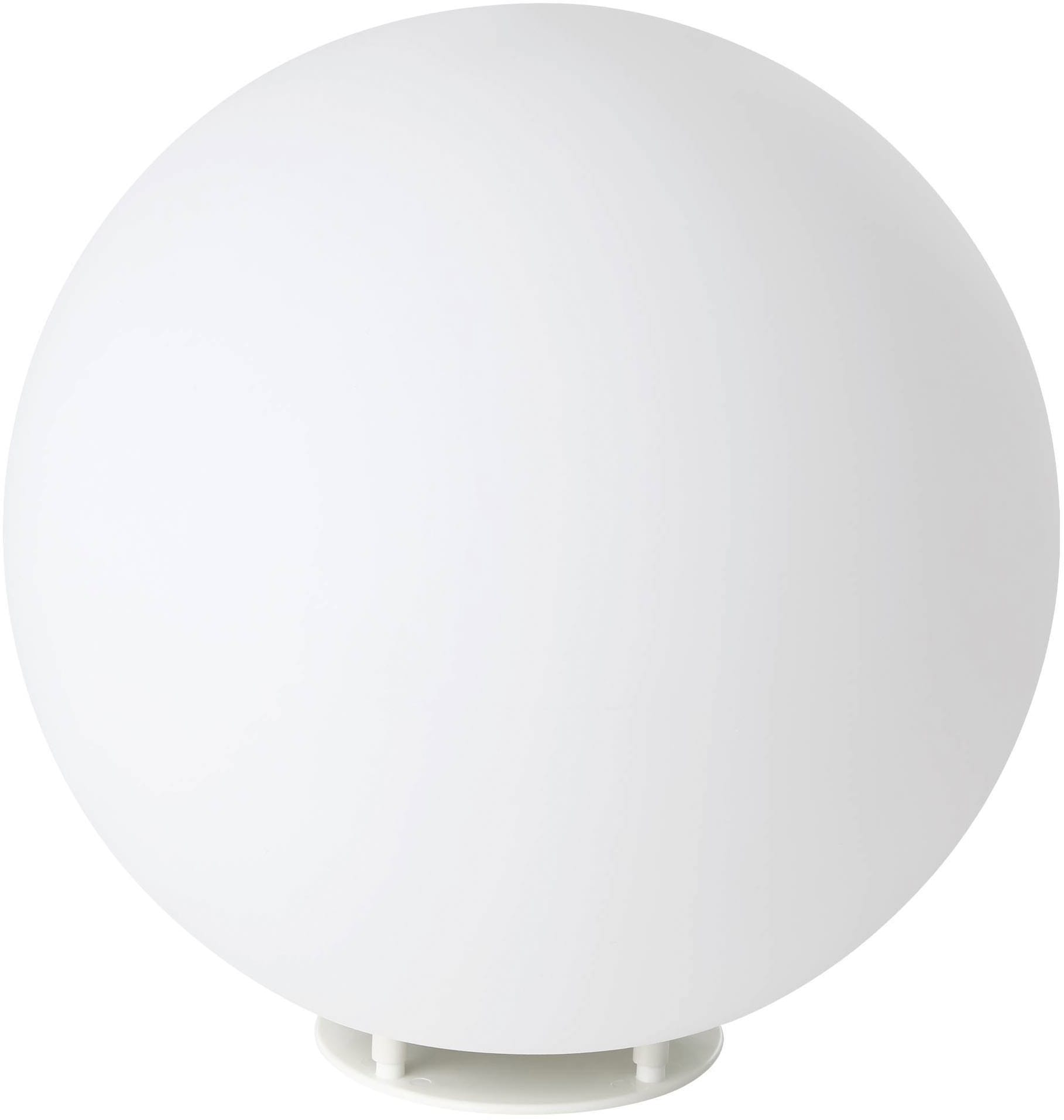EGLO Kugelleuchte "Monterolo Garten Kugel, Außenleuchte, Kunststoff, E27, IP65" E27 1 Stk. Kugelleuchte - weiß - 1X40W exkl.