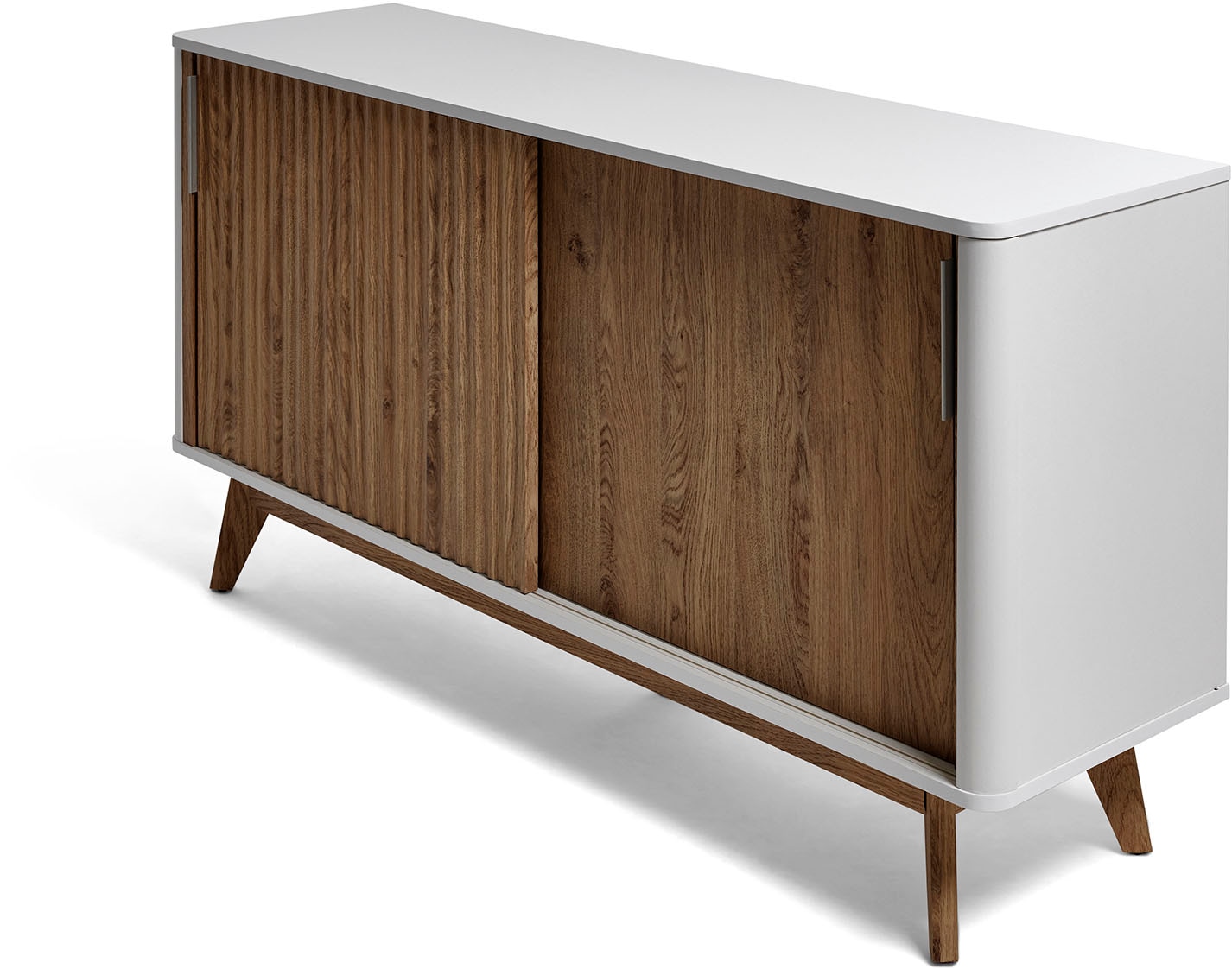 Jahnke Sideboard "WAVE SBS 145", (1 St.), Retro-Stil, mit 2 Schiebetüren, c günstig online kaufen