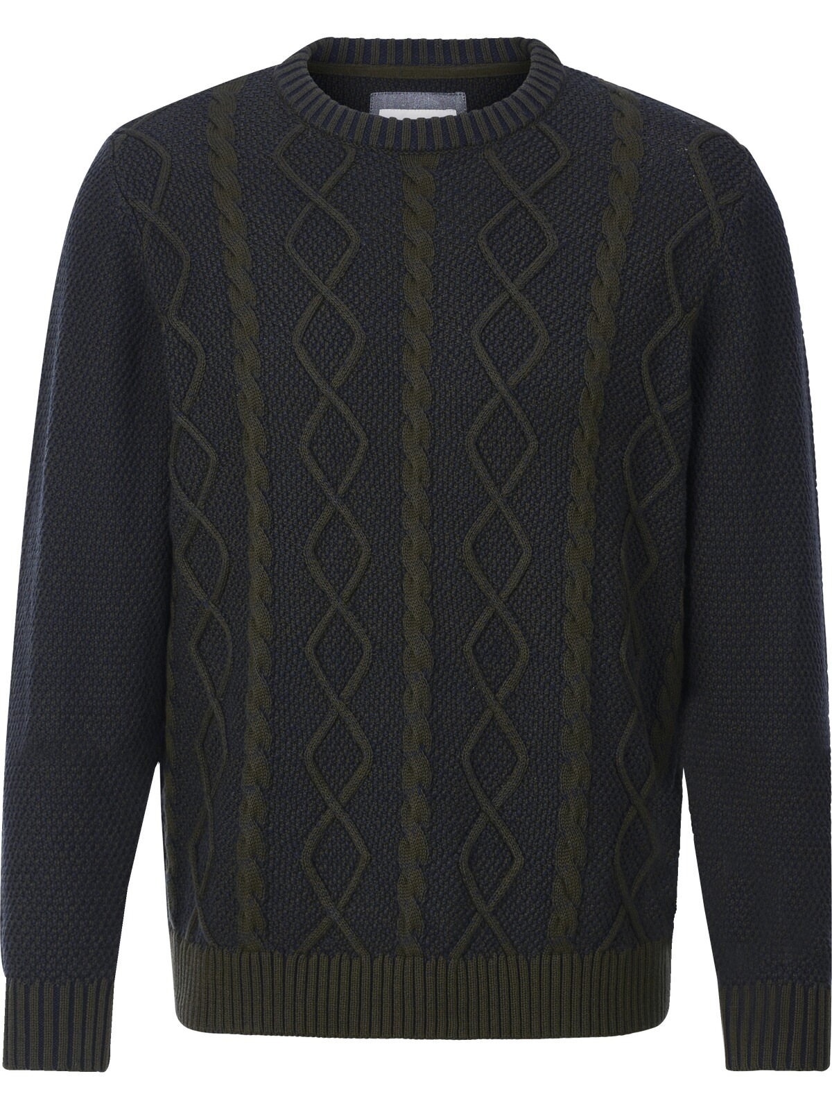 Rundhalspullover BABISTA "Pullover BARLINO", Herren, Gr. S, grün (oliv), Obermaterial: 100% Baumwolle CO., Pullover Rundhalspullover 2