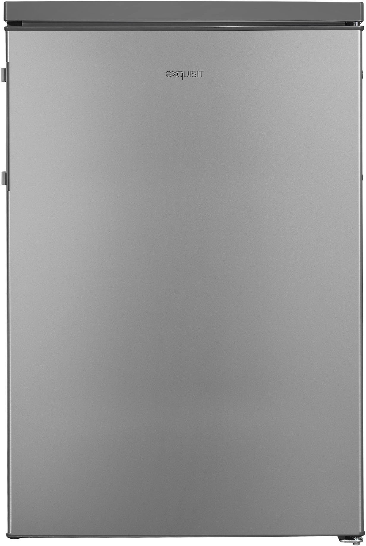 exquisit Kühlschrank »KS16-V-H-010D inoxlook«, Energieeffizienzklasse D, 133 Liter Nutzinhalt