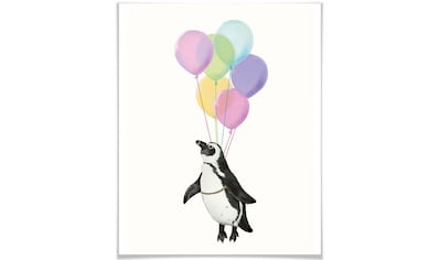 Poster »Pinguin Luftballon«, Tiere, (1 St.)