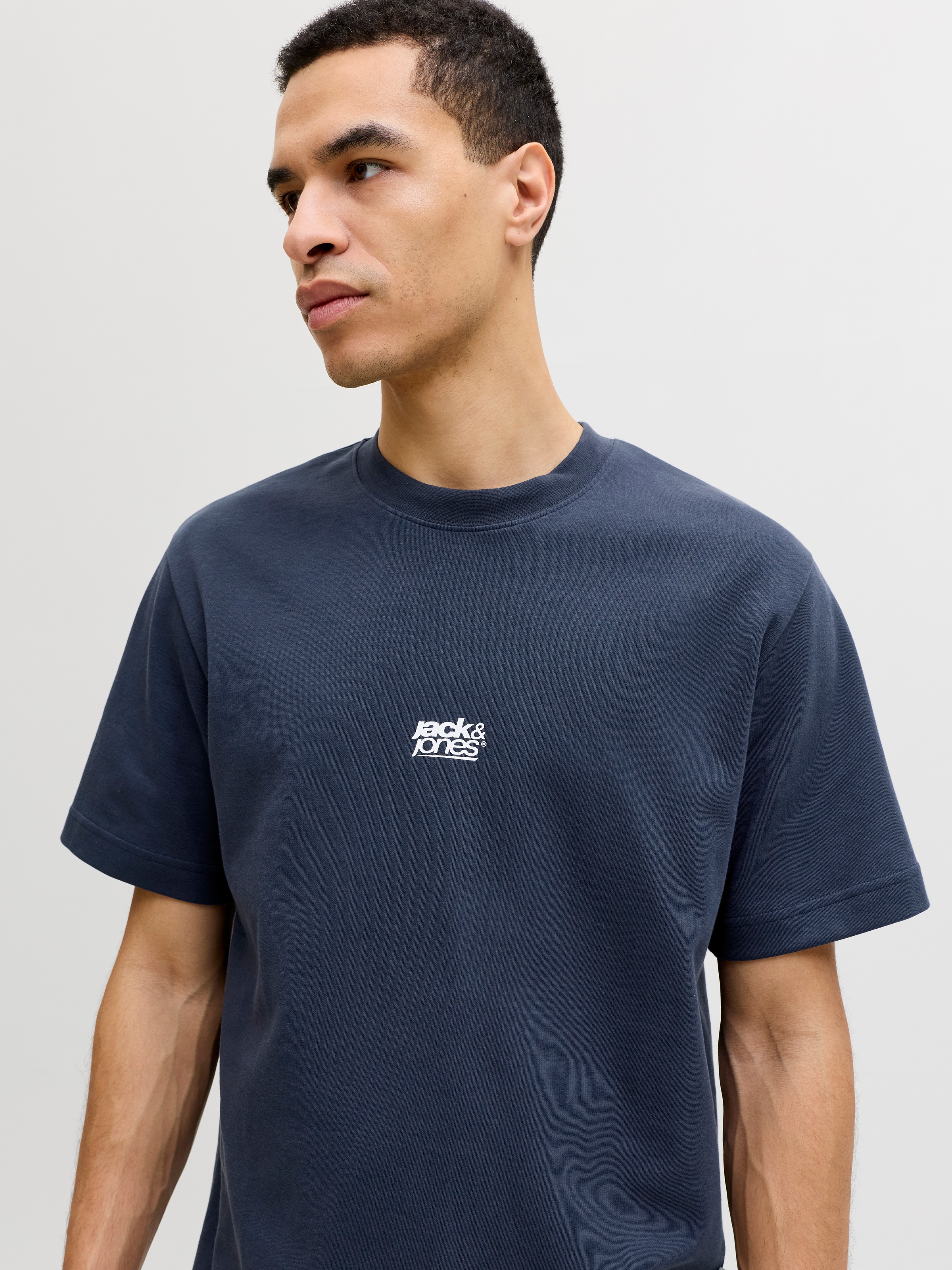Jack & Jones T-Shirt "JCOBREEZE BACK PRINT TEE SS CREW EA26" günstig online kaufen