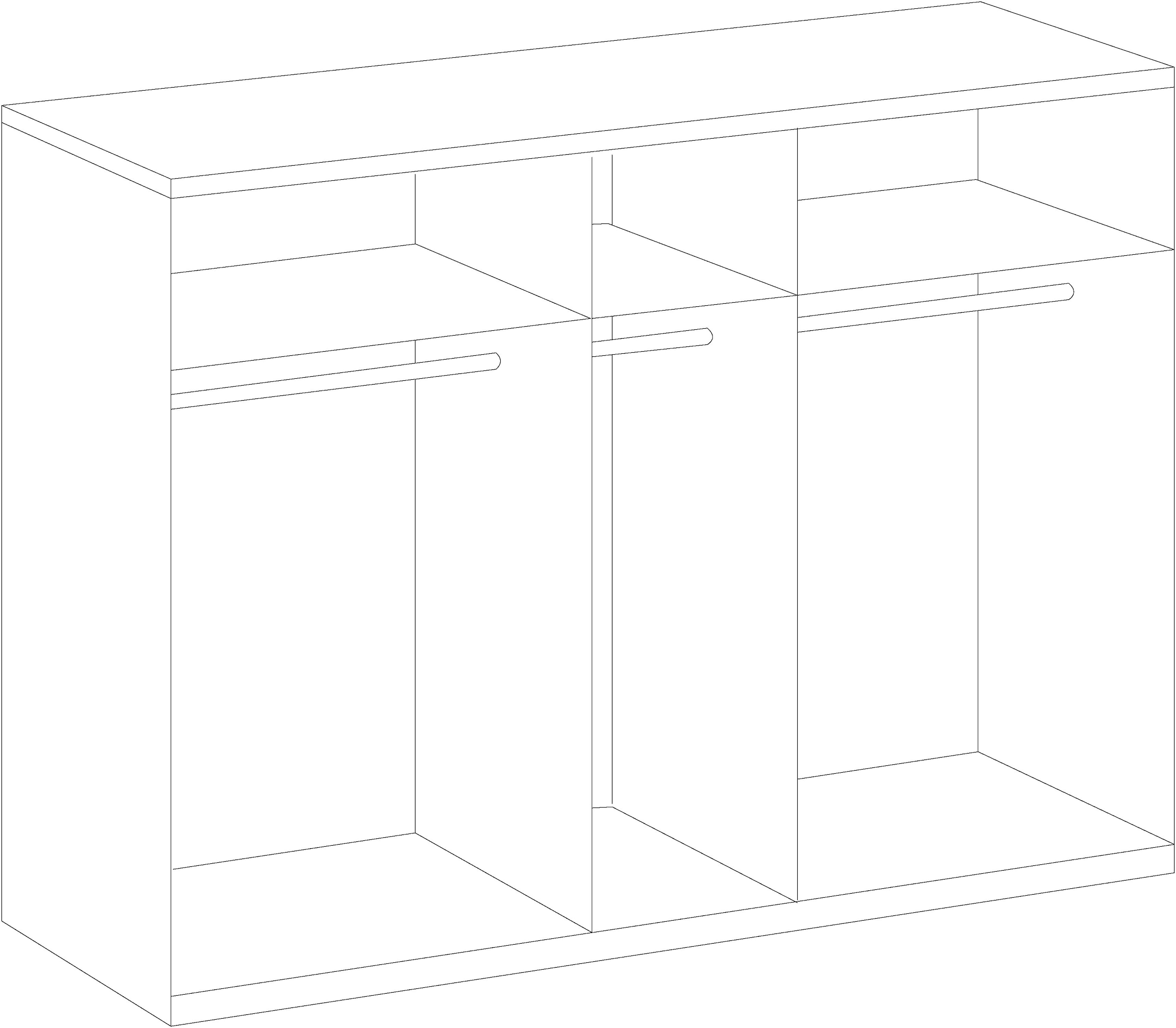 Wimex Kleiderschrank »New York«, in vielen Breiten, 208 oder 236cm hoch