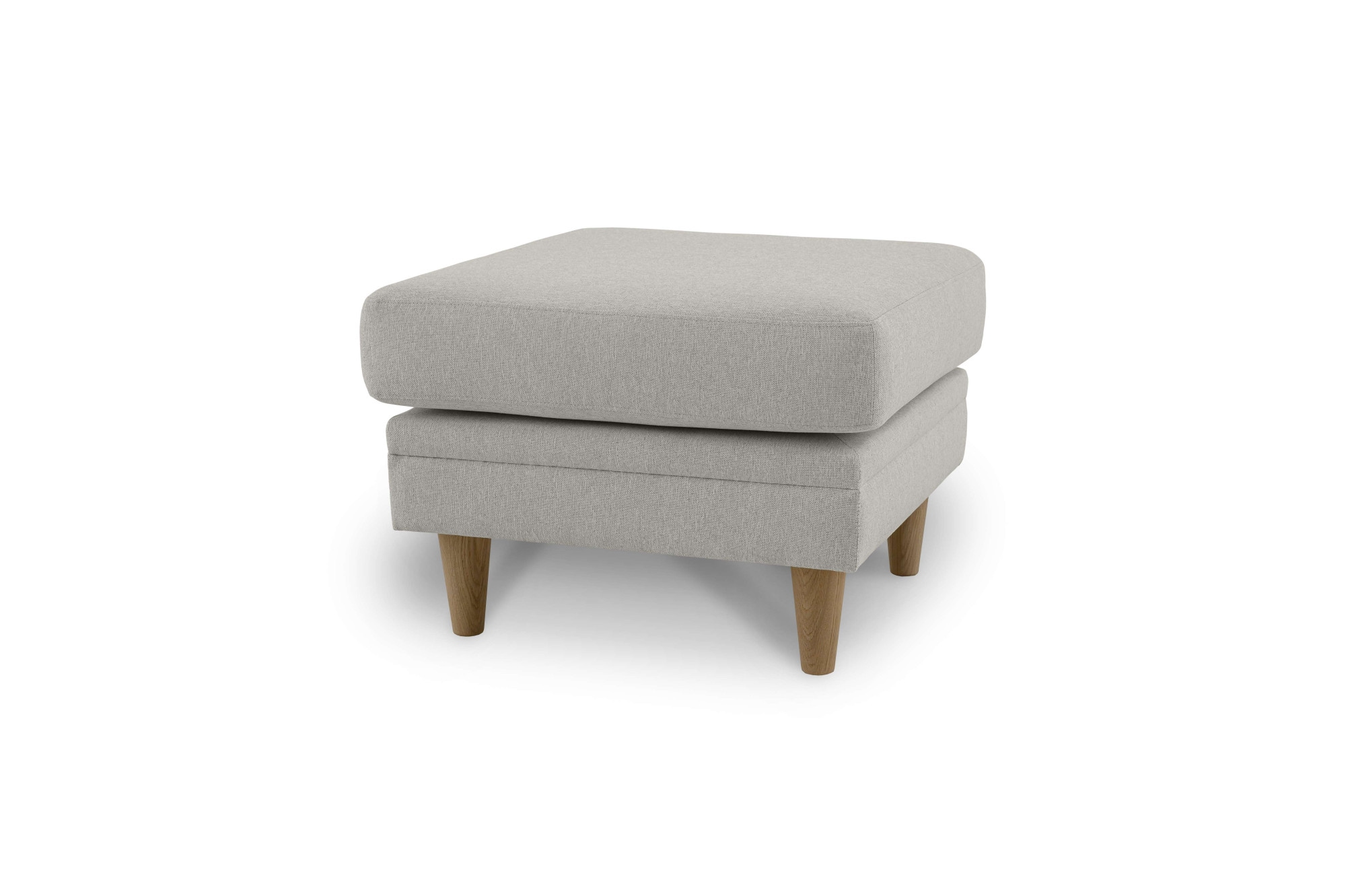 Home affaire Polsterhocker »Arellano, Breite 63 cm«, klassisches Design, mit Massivholzfüßen, Webstoff fein