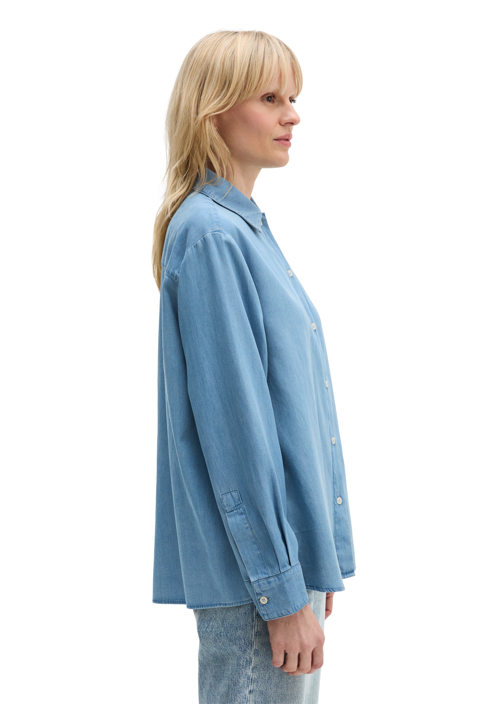 Marc OPolo Langarmbluse "aus TENCEL™ Lyocell-Baumwolle-Mix" günstig online kaufen