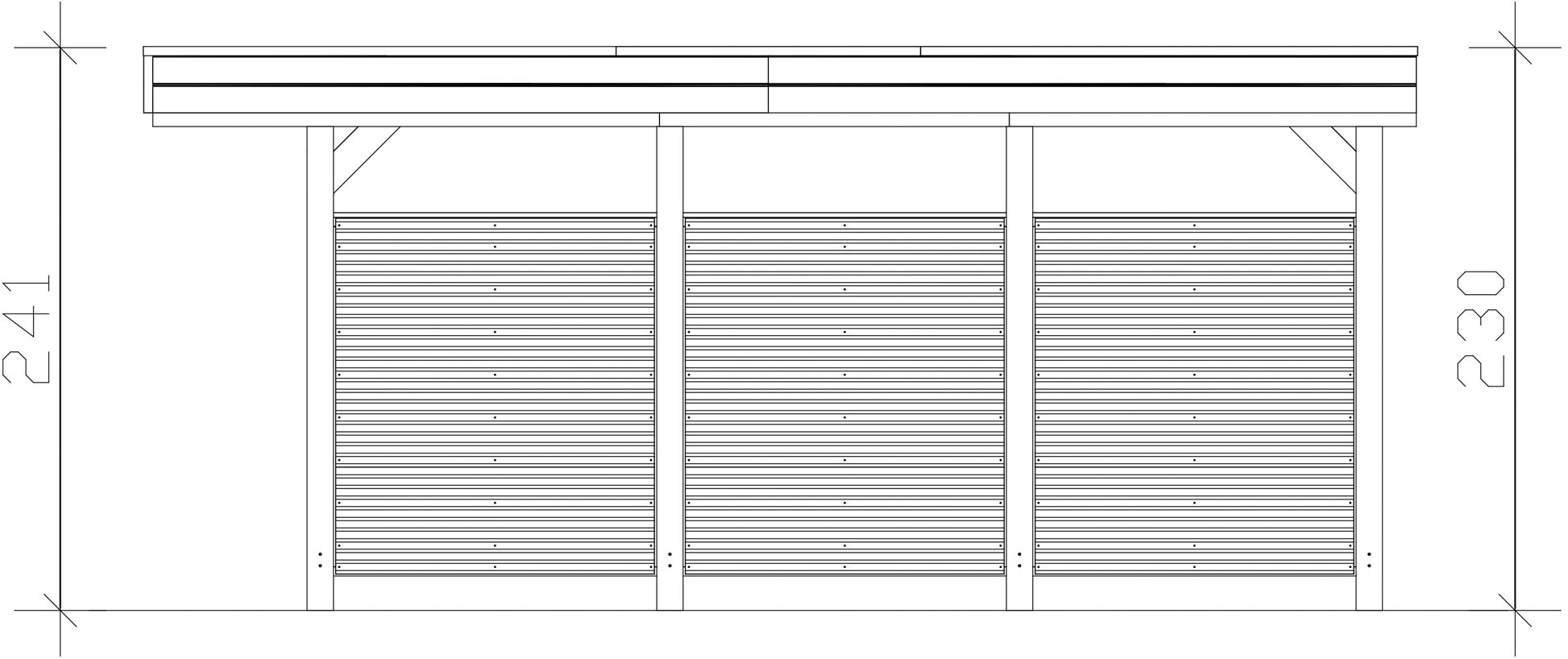 Skanholz Einzelcarport »Friesland Set 11«, Holz, 270 cm, Grün