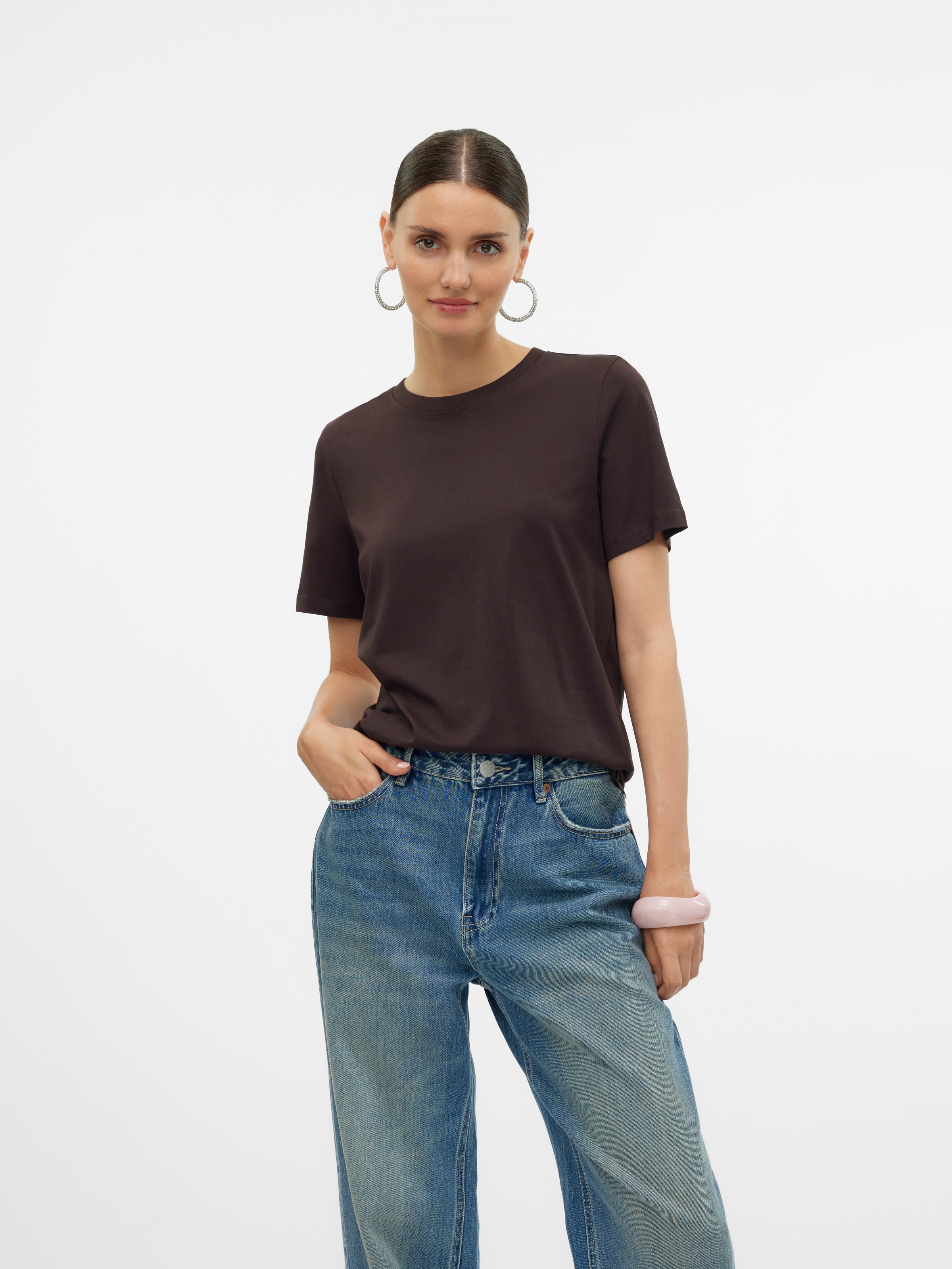 Vero Moda Kurzarmshirt "VMPAULINA SS T-SHIRT GA JRS NOOS" günstig online kaufen