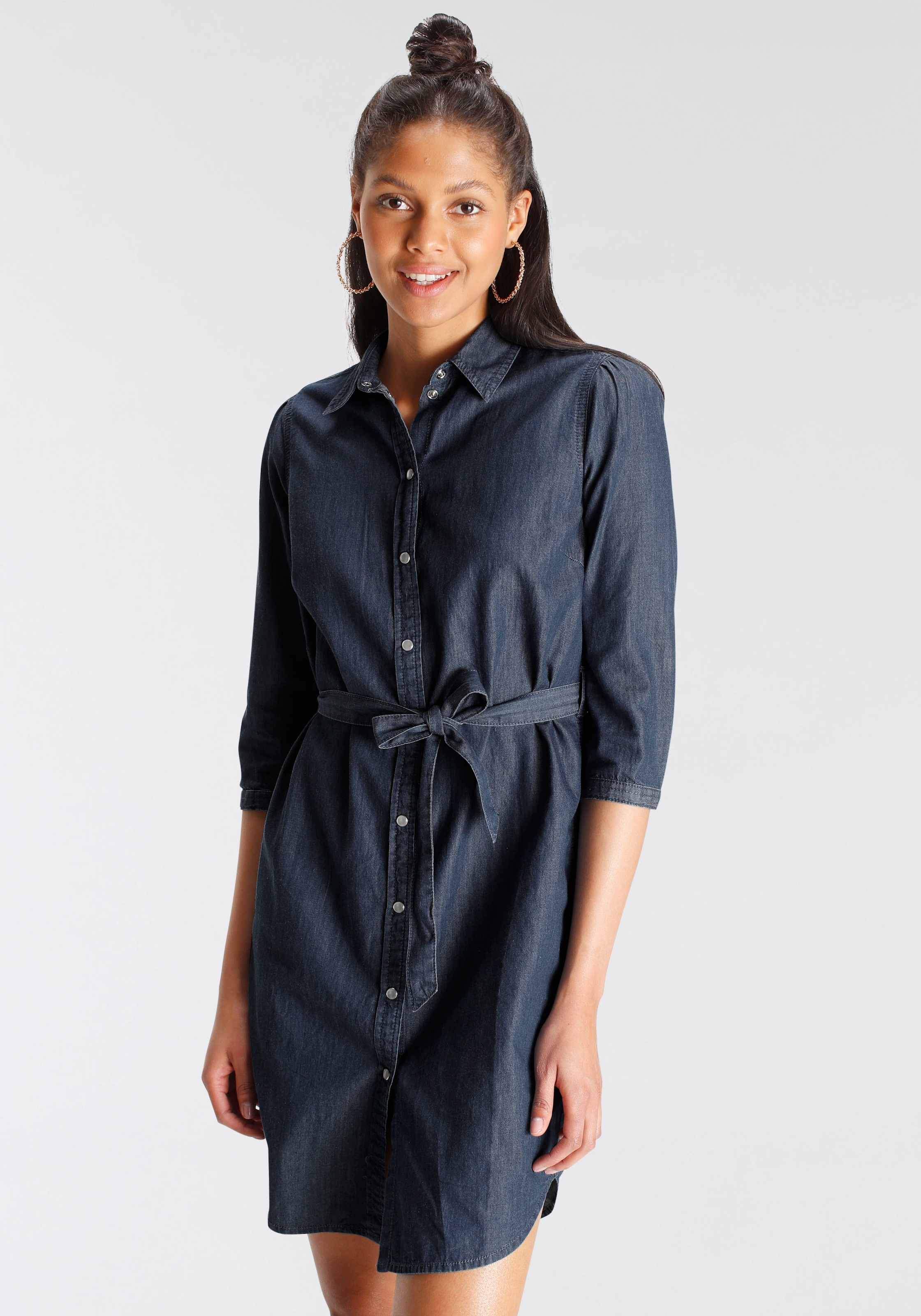 KOLLEKTION NEUE Hemdblusenkleid, AJC in BAUR | Jeans-Optik - kaufen