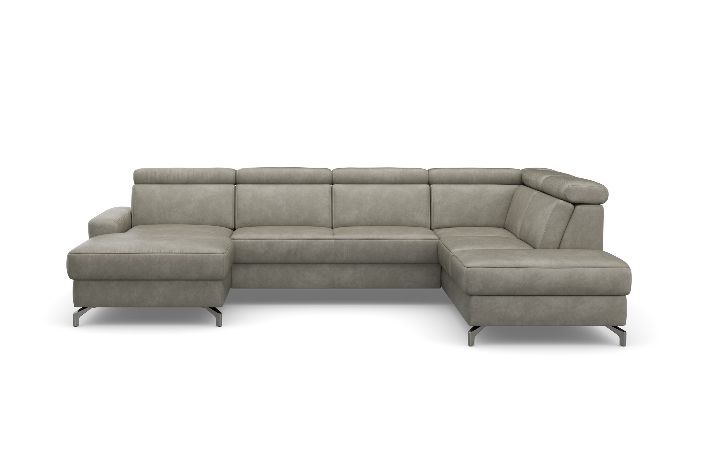 sit&more Wohnlandschaft "Scarlett U-Form" inklusive Kopfteilverstellung, optional Schlaffunktion & Bettkasten