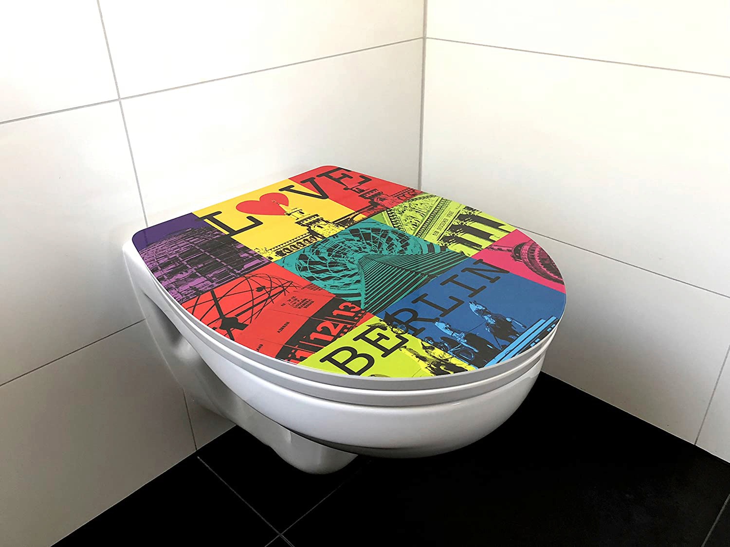 ADOB WC-Sitz »Berlin«, Absenkautomatik, zur Reinigung auf Knopfdruck abnehmbar