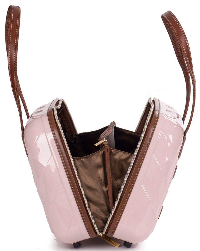 Stratic Beautycase »Leather&More rose«, Handtasche Damen Tasche Damen Henkeltasche