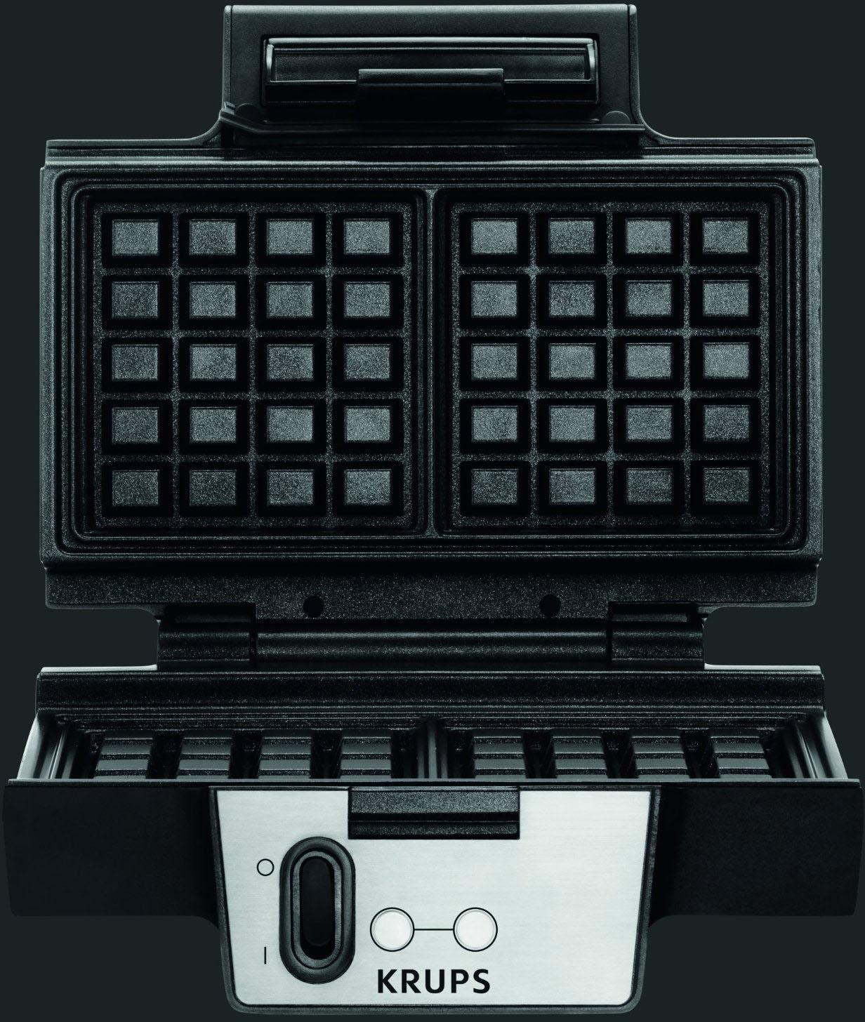 Krups Waffeleisen "FDK251" 850 W 2 Belgische Waffeln gleichzeitig, antihaft günstig online kaufen