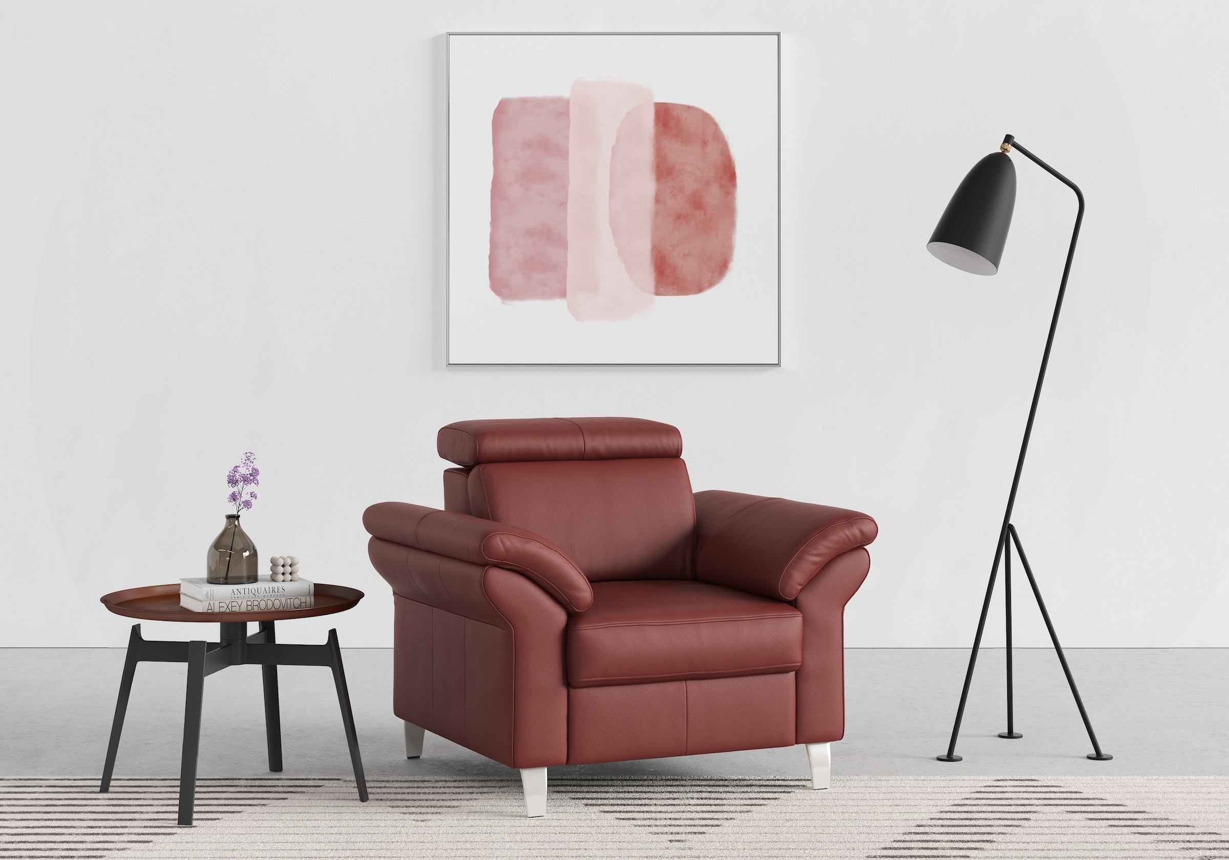 sit&more Sessel »Arngast«, inklusive Federkern und Kopfteilverstellung