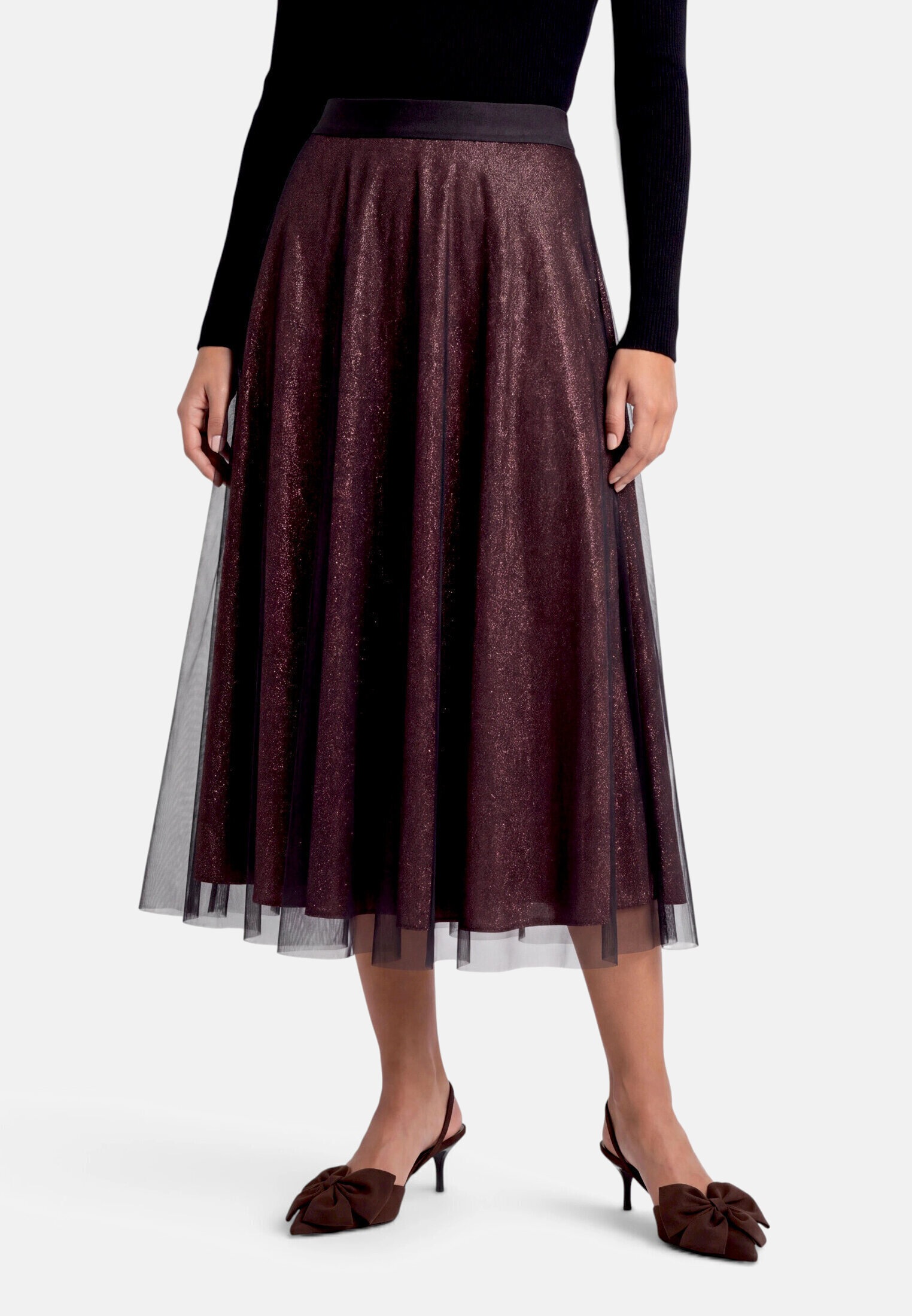 Zero Midirock »Damen mit elastischem Bund« Material