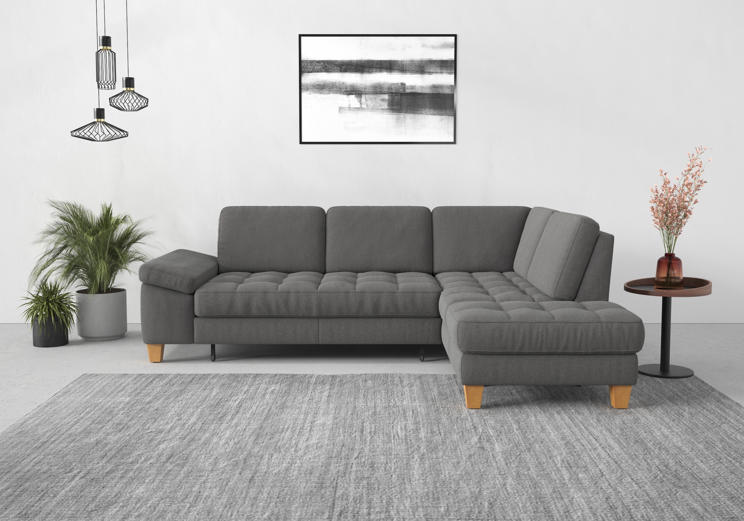 sit&more Ecksofa "Westham L-Form" mit Ottomane, mit oder ohne Schlaffunktion, Bettkasten, Verstellung