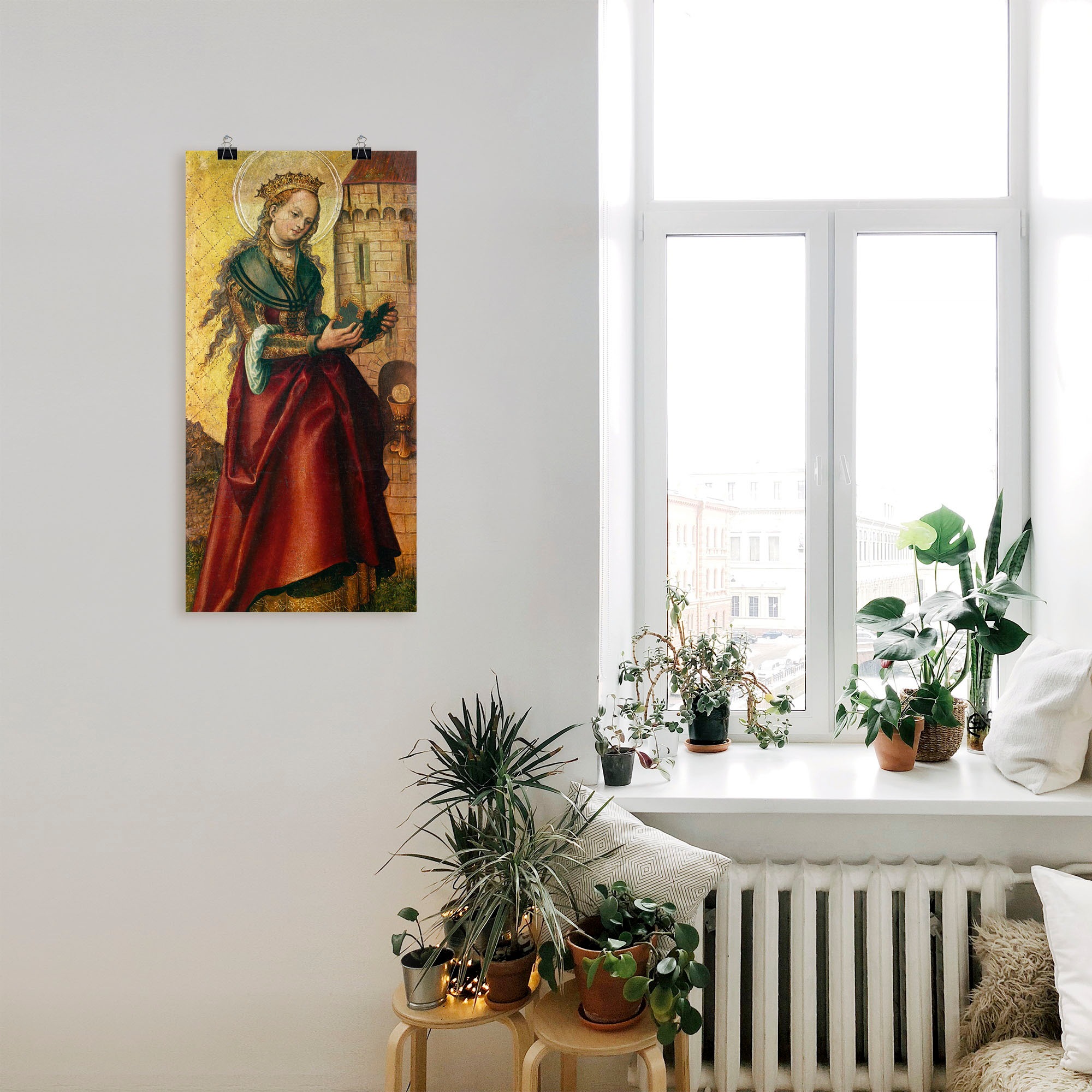 Artland Wandbild »Die heilige Barbara.«, Frau, (1 St.), als Leinwandbild, Poster in verschied. Größen