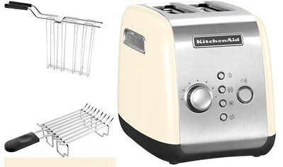 KitchenAid Toaster »5KMT221EAC ALMOND CREAM«, 2 kurze Schlitze, für 2 Scheiben, 1100... kaufen
