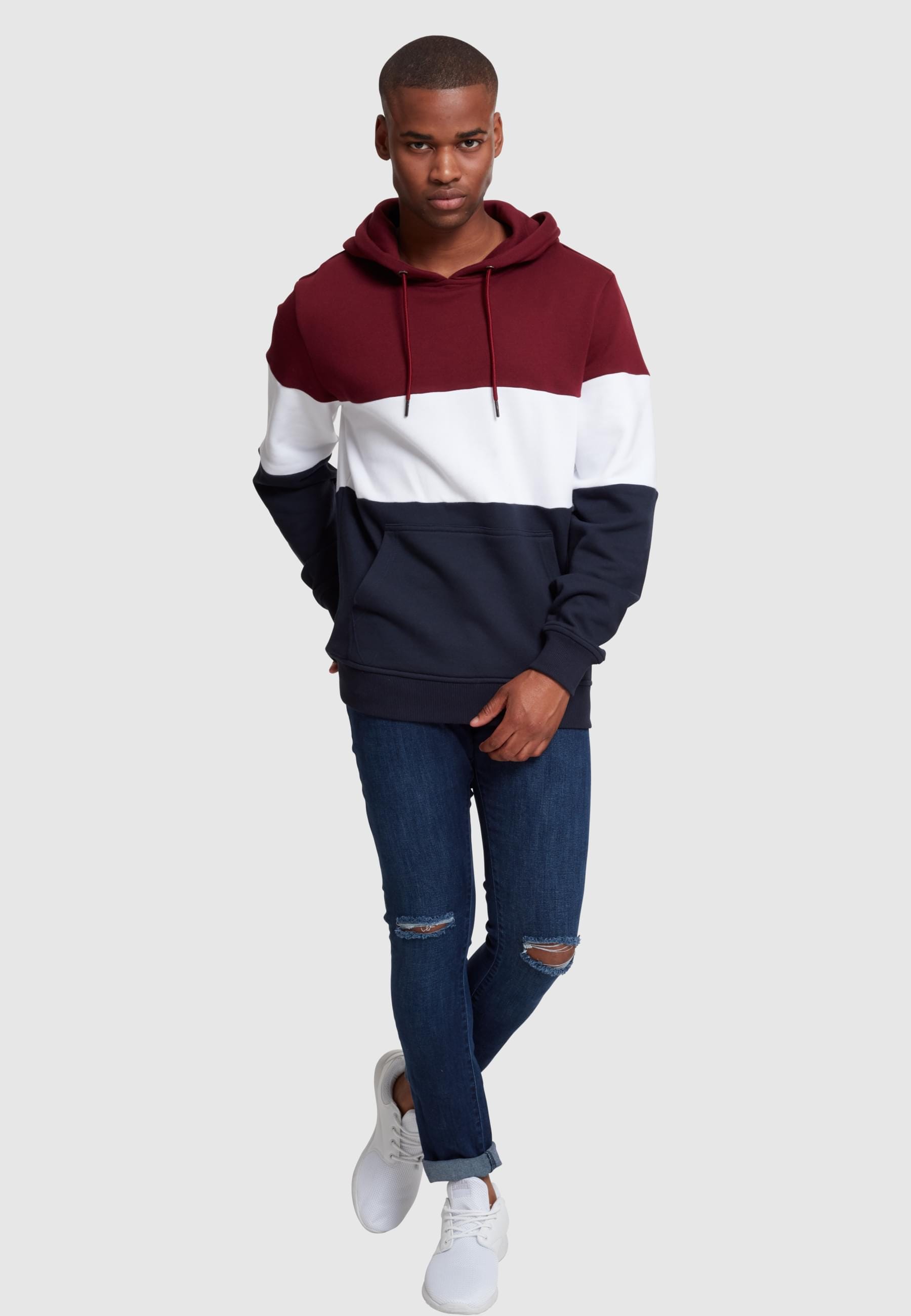 URBAN CLASSICS Sweatshirt »Urban Classics Herren 3-Tone Hoody«, (1 tlg.)