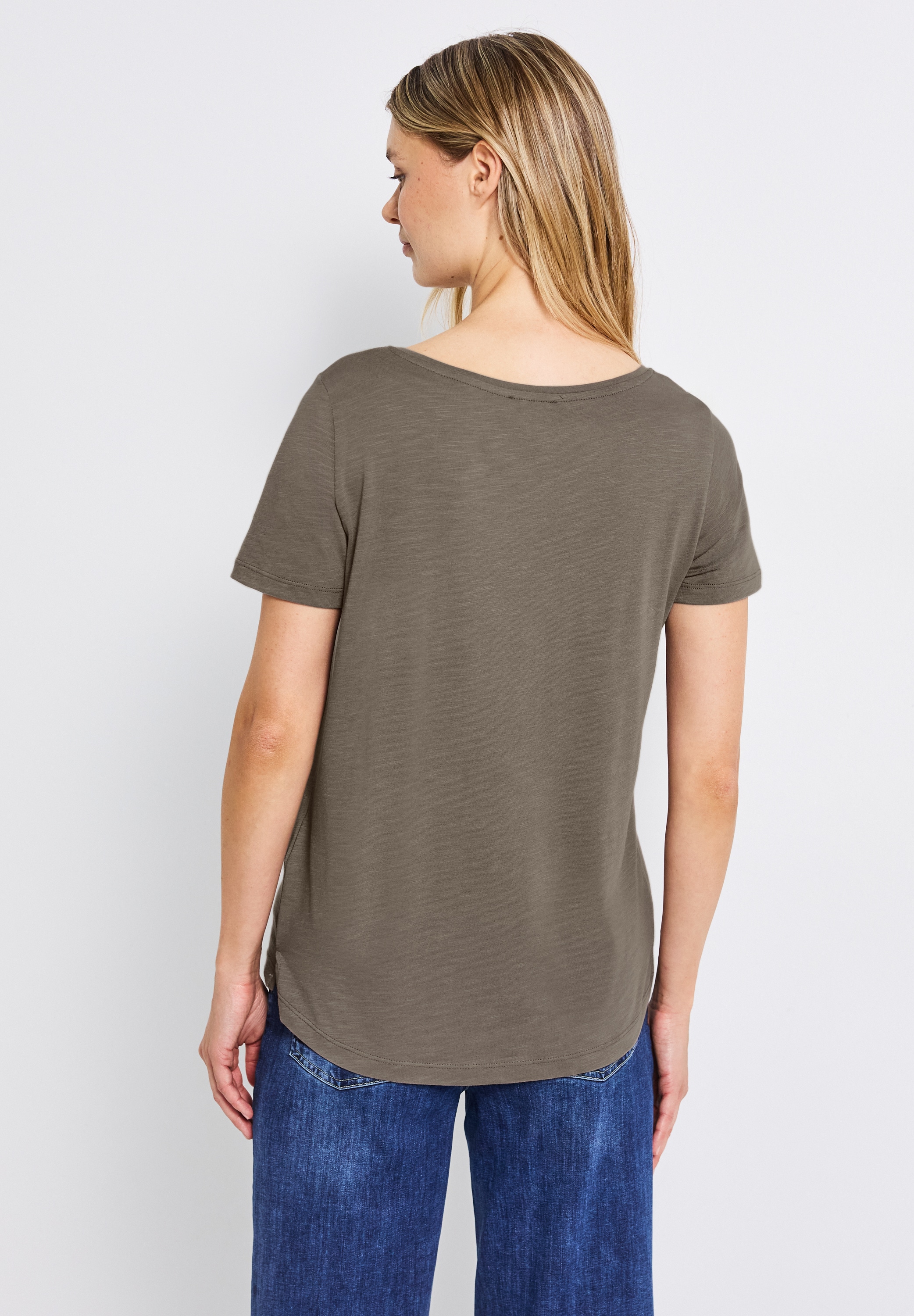 STREET ONE V-Shirt, im soften Baumwoll-Mix