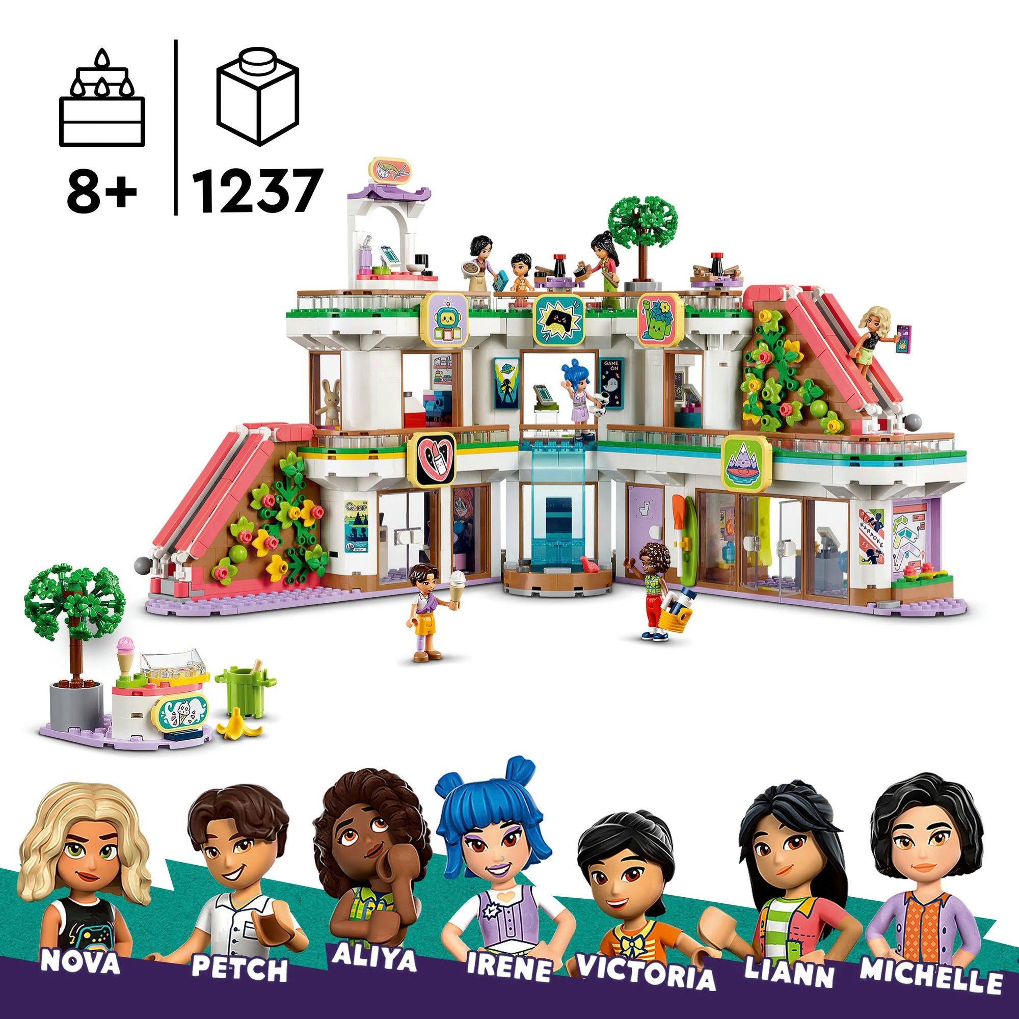 LEGO® Konstruktionsspielsteine »Heartlake City Kaufhaus (42604), LEGO Friends«, (1237 St.), Made in Europe