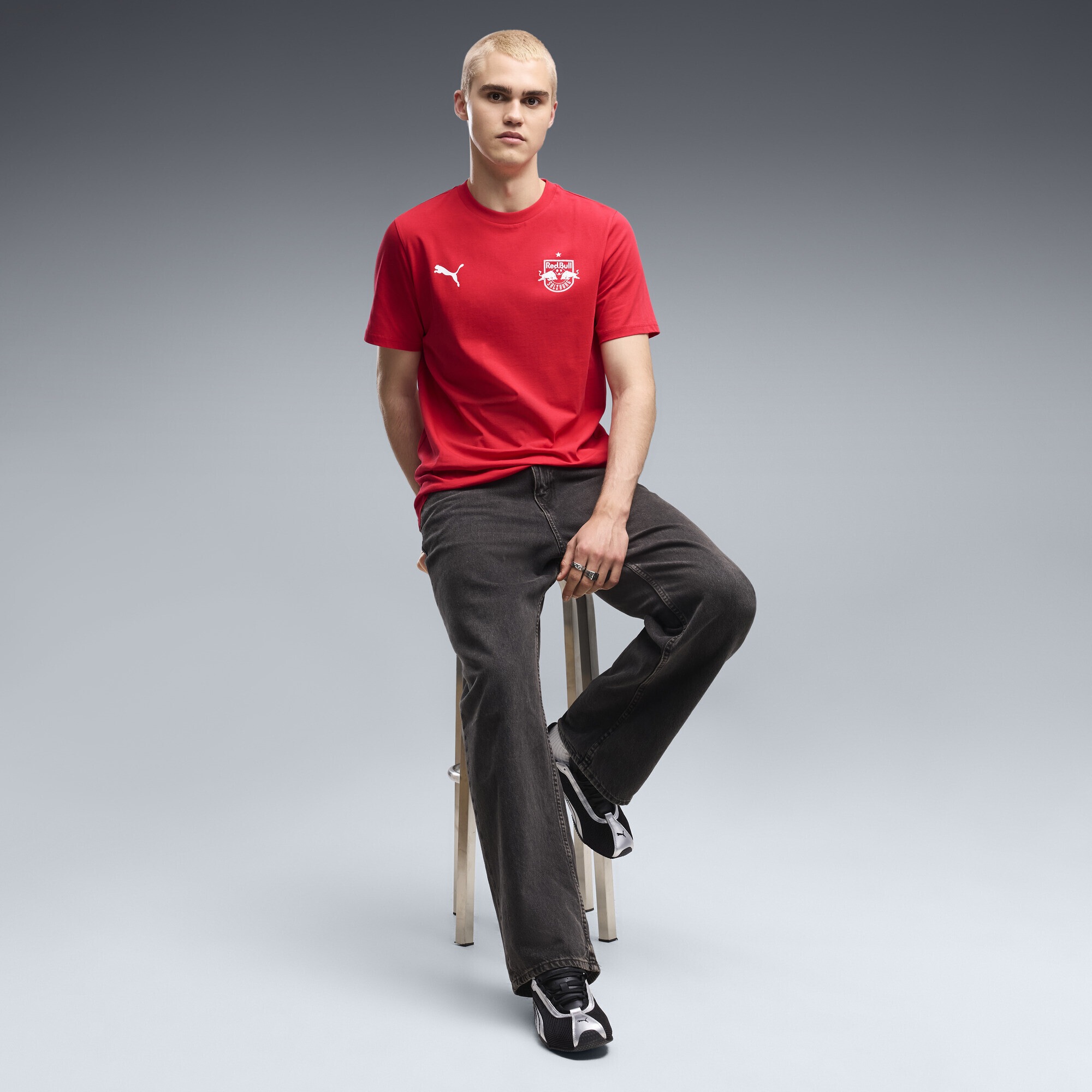 PUMA T-Shirt »FC RB Salzburg ftblEssentials T-Shirt Herren«