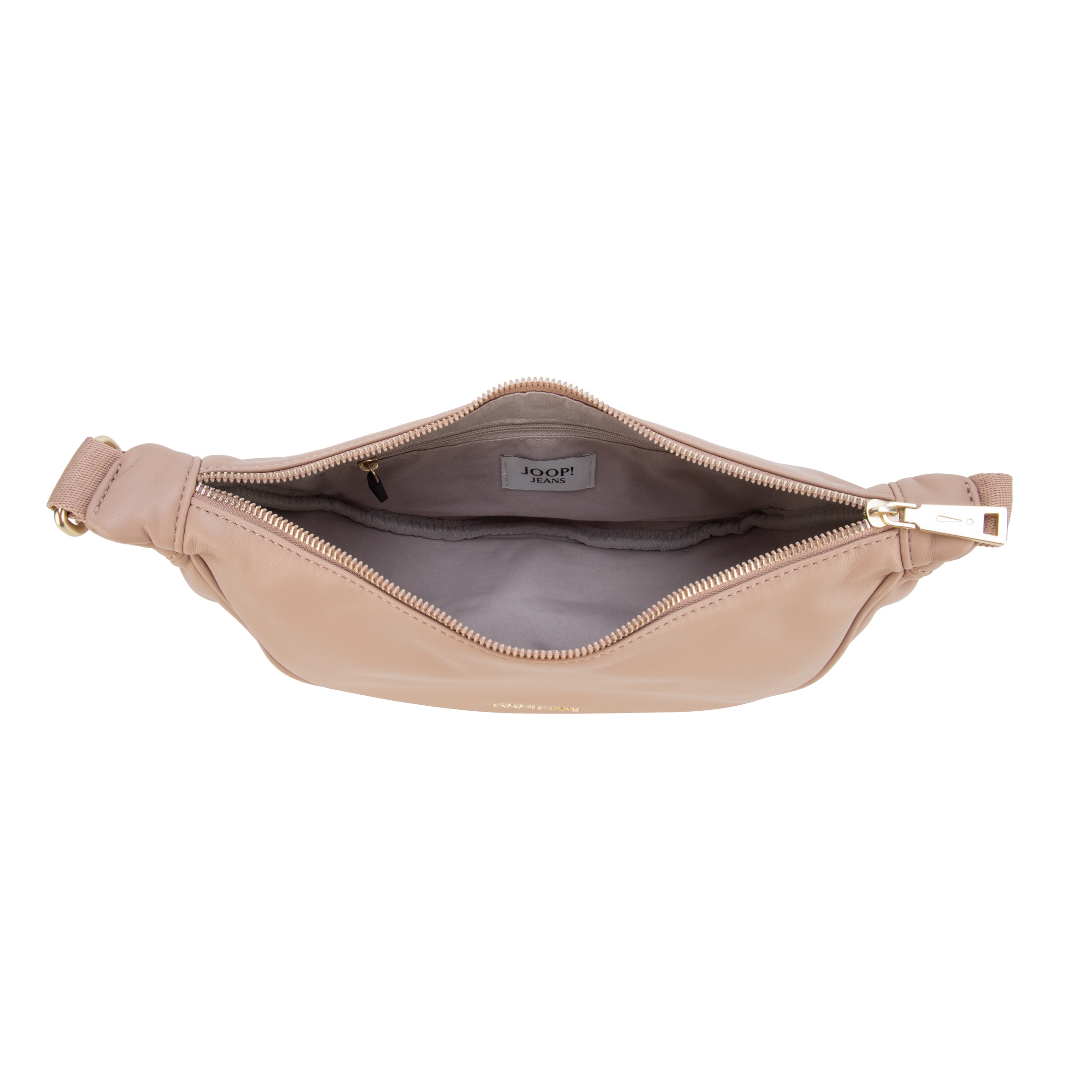 Schultertasche JOOP JEANS "cuore ivy shoulderbag shz", Damen, Gr. B/H/T: 29cm x 17cm x 10cm, taupe, Lederimitat, Taschen Schultertasche, Damen Umhängetasche mit Logo-Emblem 2