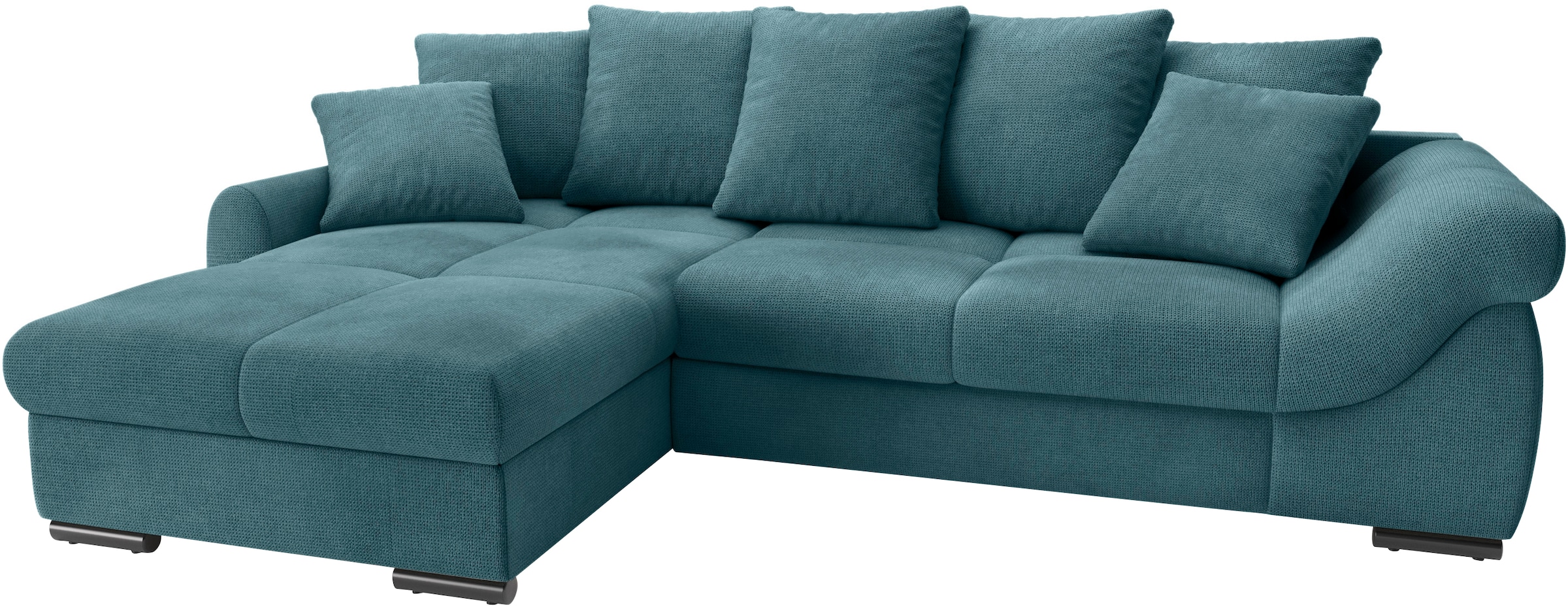 Mr. Couch Ecksofa "Livorno", inkl. Hochschläfer-Bettauszug, XL-Bettkasten w günstig online kaufen