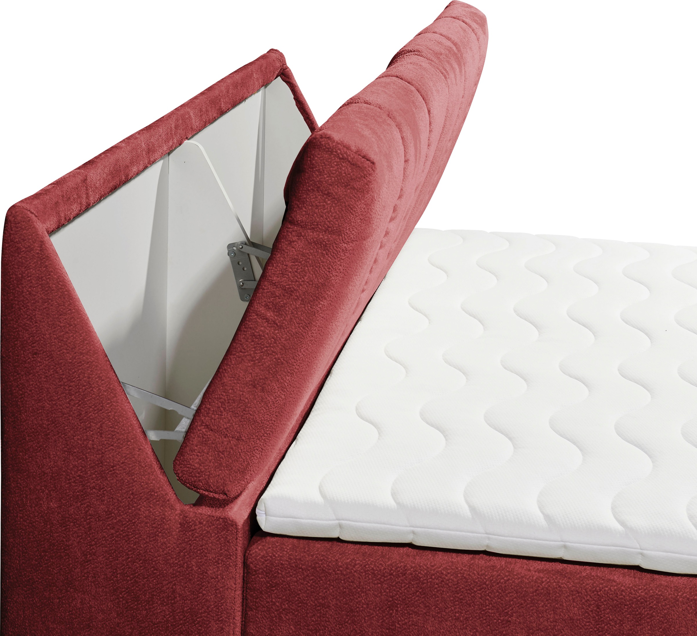 ED EXCITING DESIGN Boxbett »Valencia«, inkl. Bettkasten und Stauraum im Kopfteil