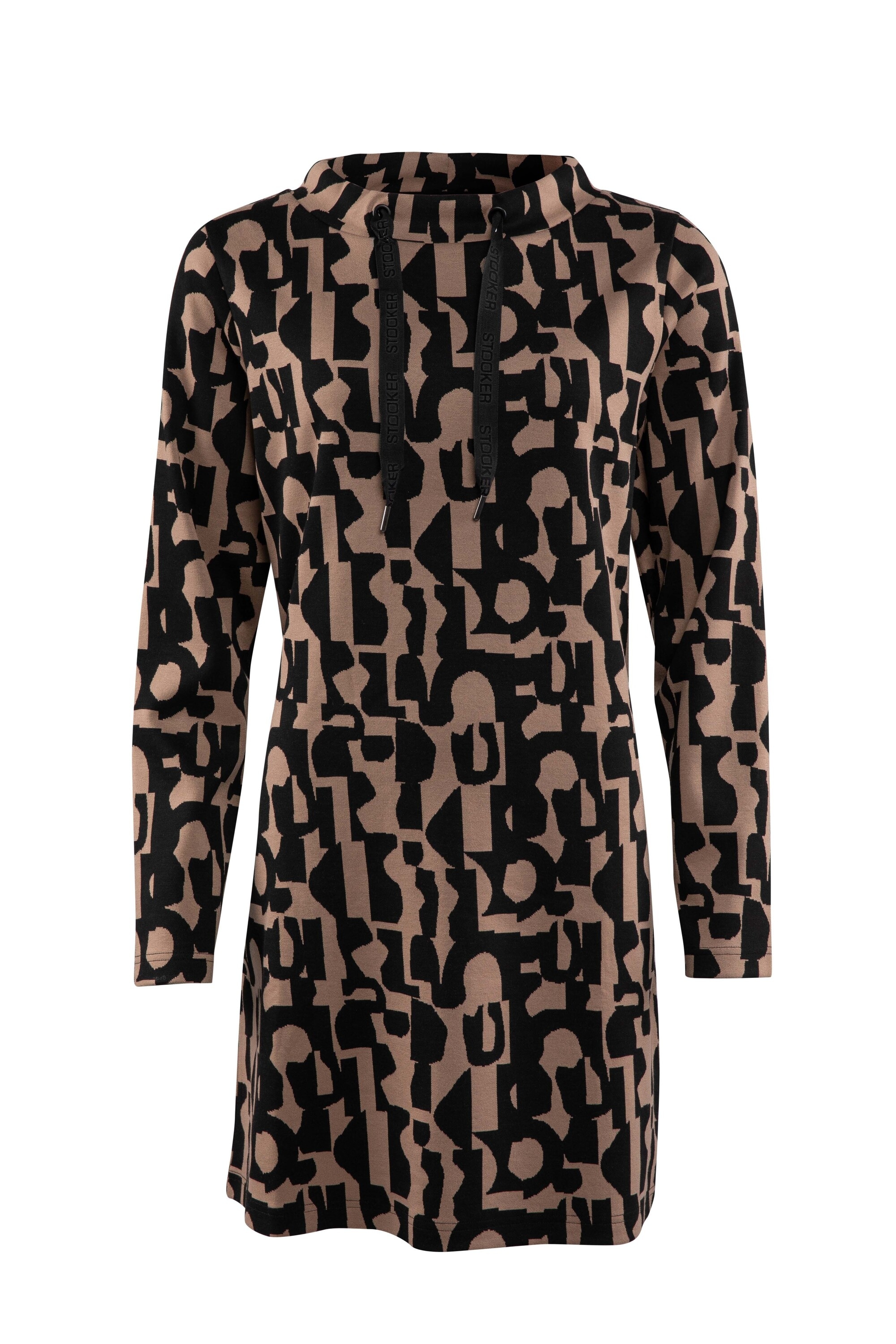 STOOKER WOMEN Midikleid »KLARA mit Stehkragen Kleid«, Langarmkleid in Midi-L änge mit Stehkragen für Damen
