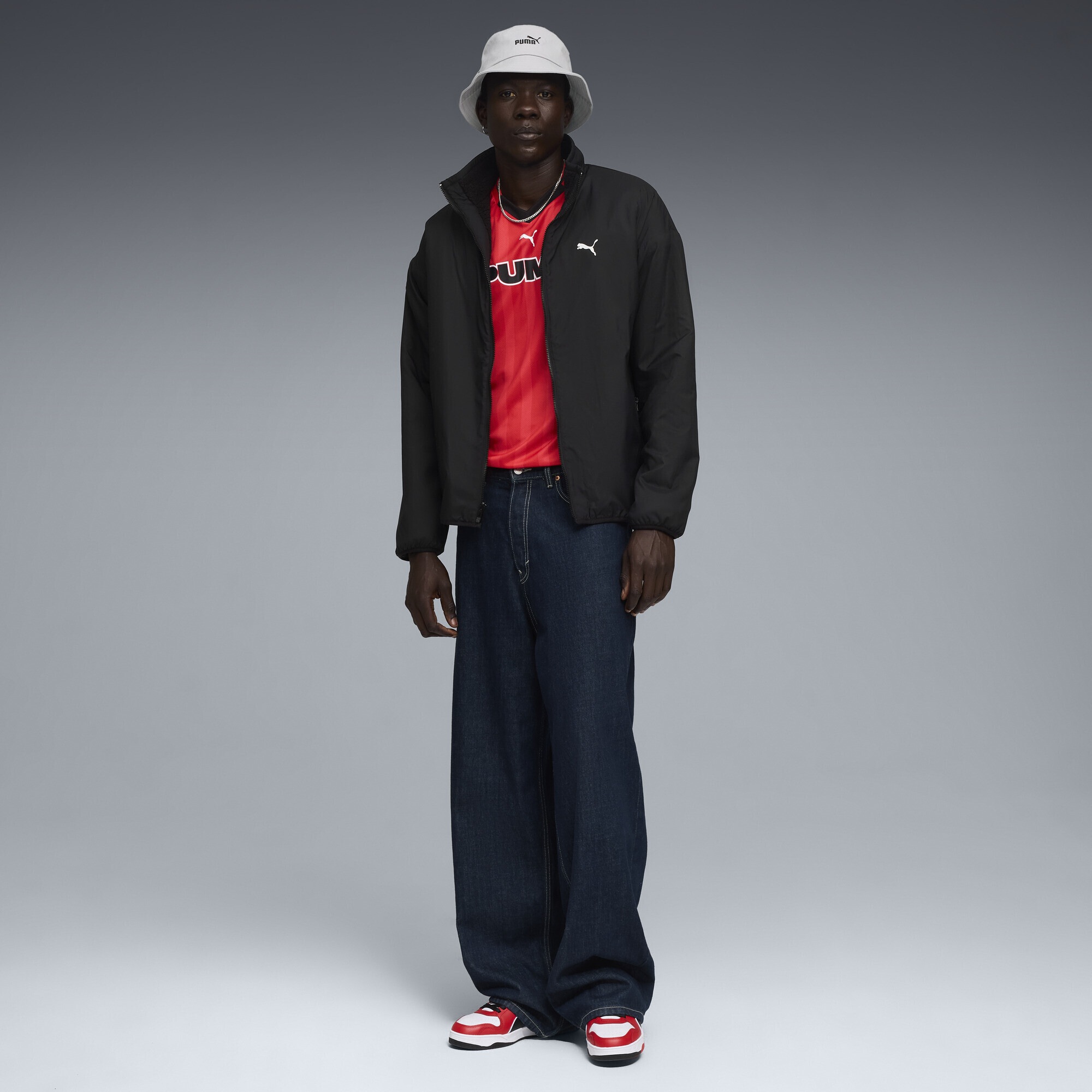 PUMA Winterjacke »Hybrid Sherpa Wendbare Jacke Herren«