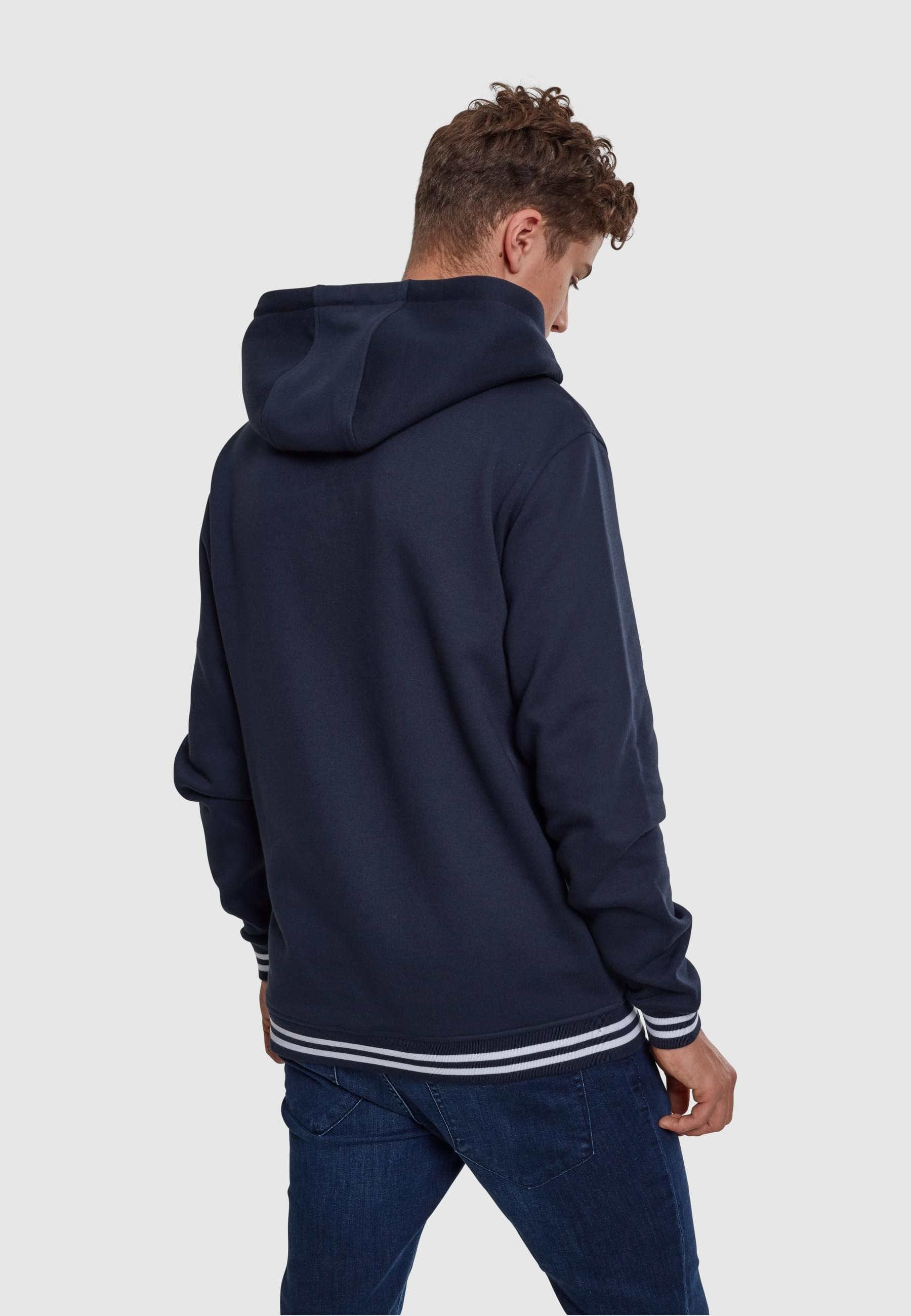 URBAN CLASSICS Sweatshirt »Urban Classics Herren College Sweat Hoody«, (1 tlg.)