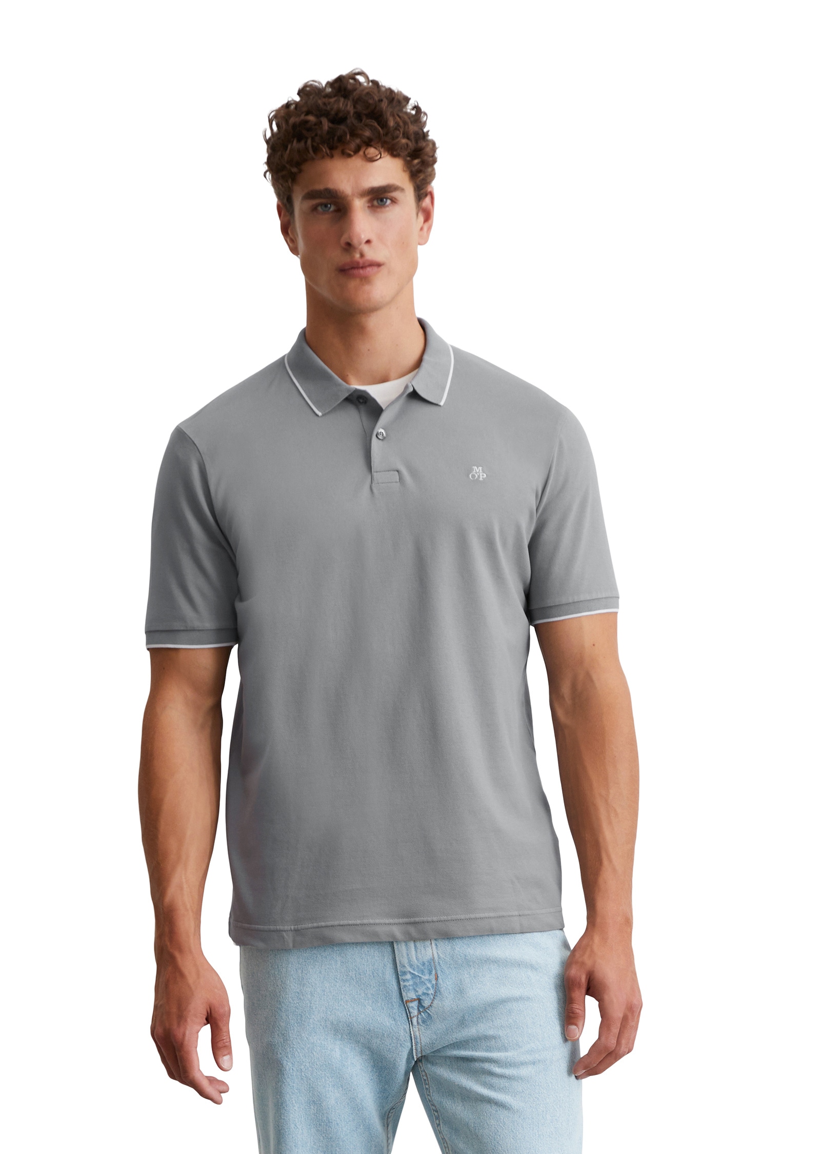 Marc OPolo Poloshirt "aus Bio-Baumwoll-Mix" günstig online kaufen