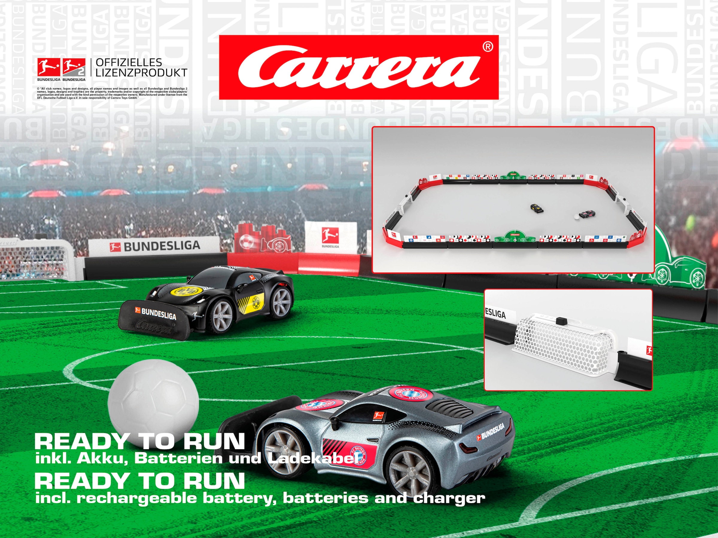 Carrera® RC-Auto »Carrera® RC Fußball Set Bundesliga, inkl. Sticker von 24 Clubs«