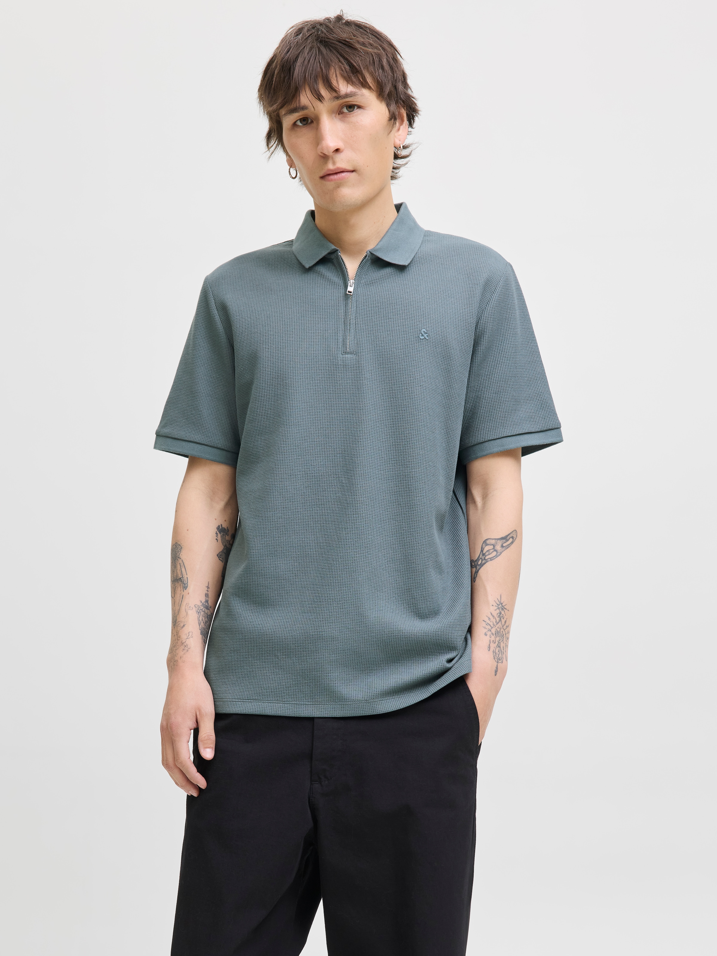 Jack & Jones Poloshirt "JJEAUSTIN ZIP POLO SS NOOS" günstig online kaufen