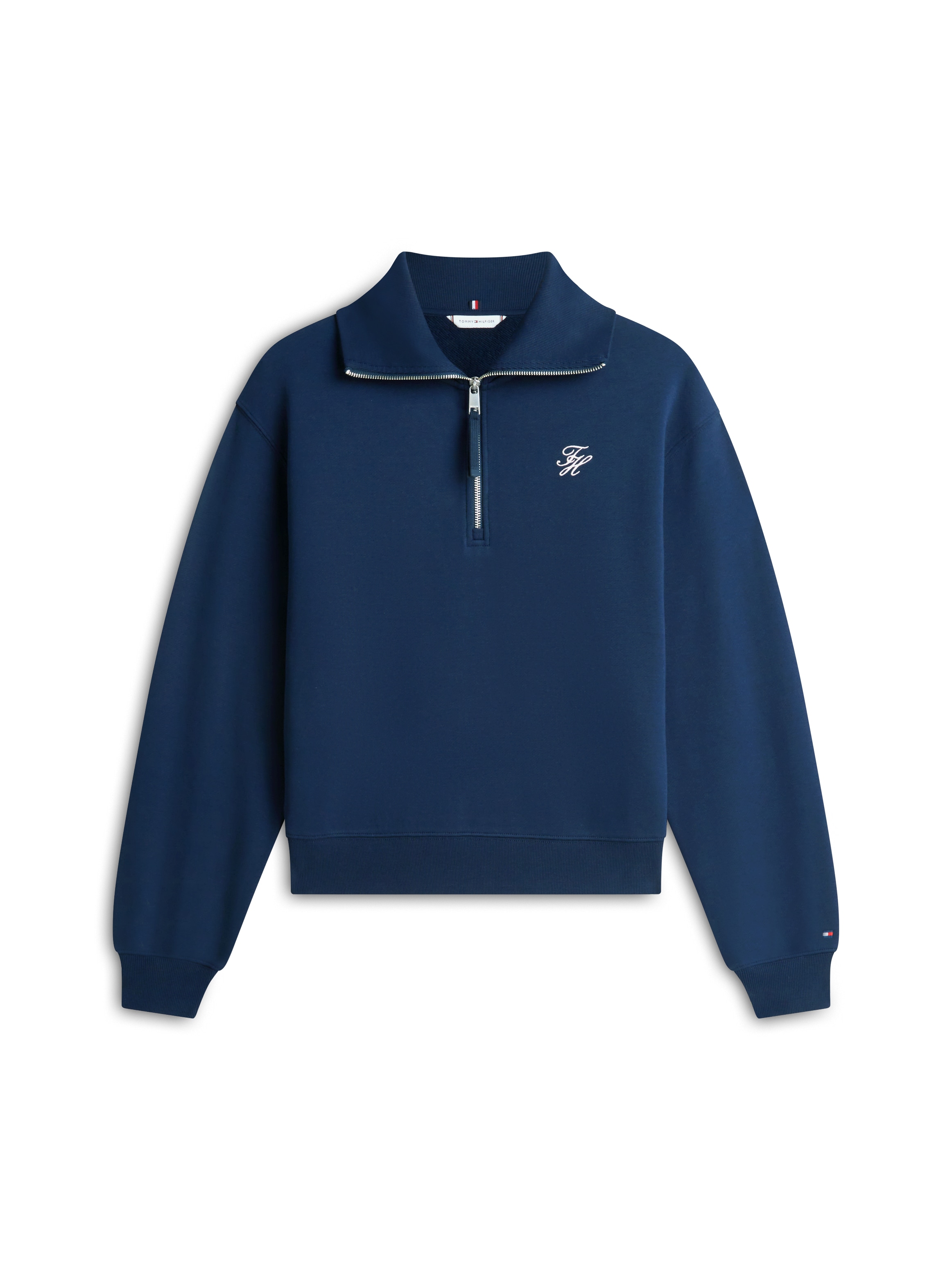 Tommy Hilfiger Sweatshirt »TH SCRIPT HALF ZIP TERRY SWTSHRT«
