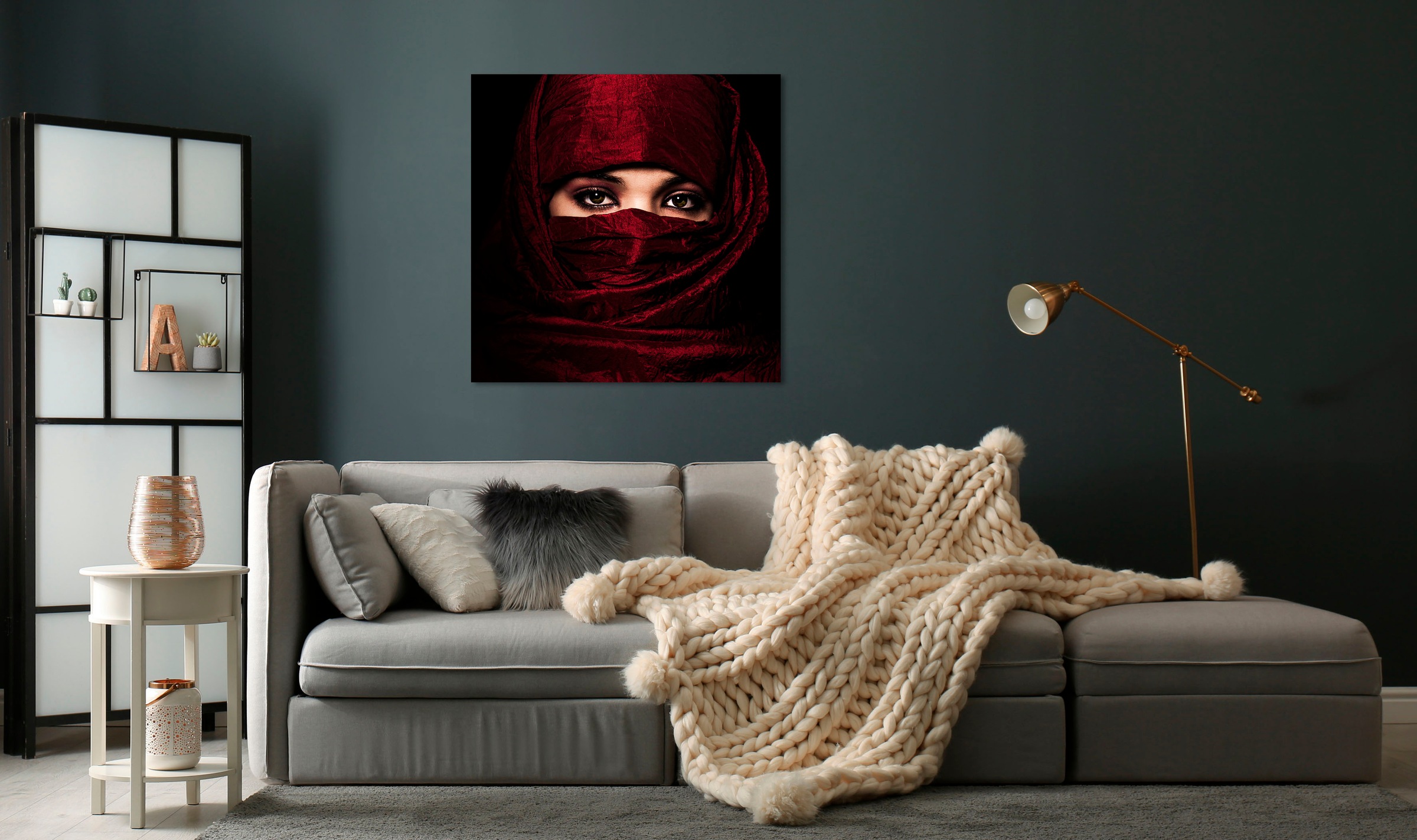 queence Acrylglasbild "Elof", Gesicht-Religion-Kunst-Frau-Bilder von Frauen günstig online kaufen