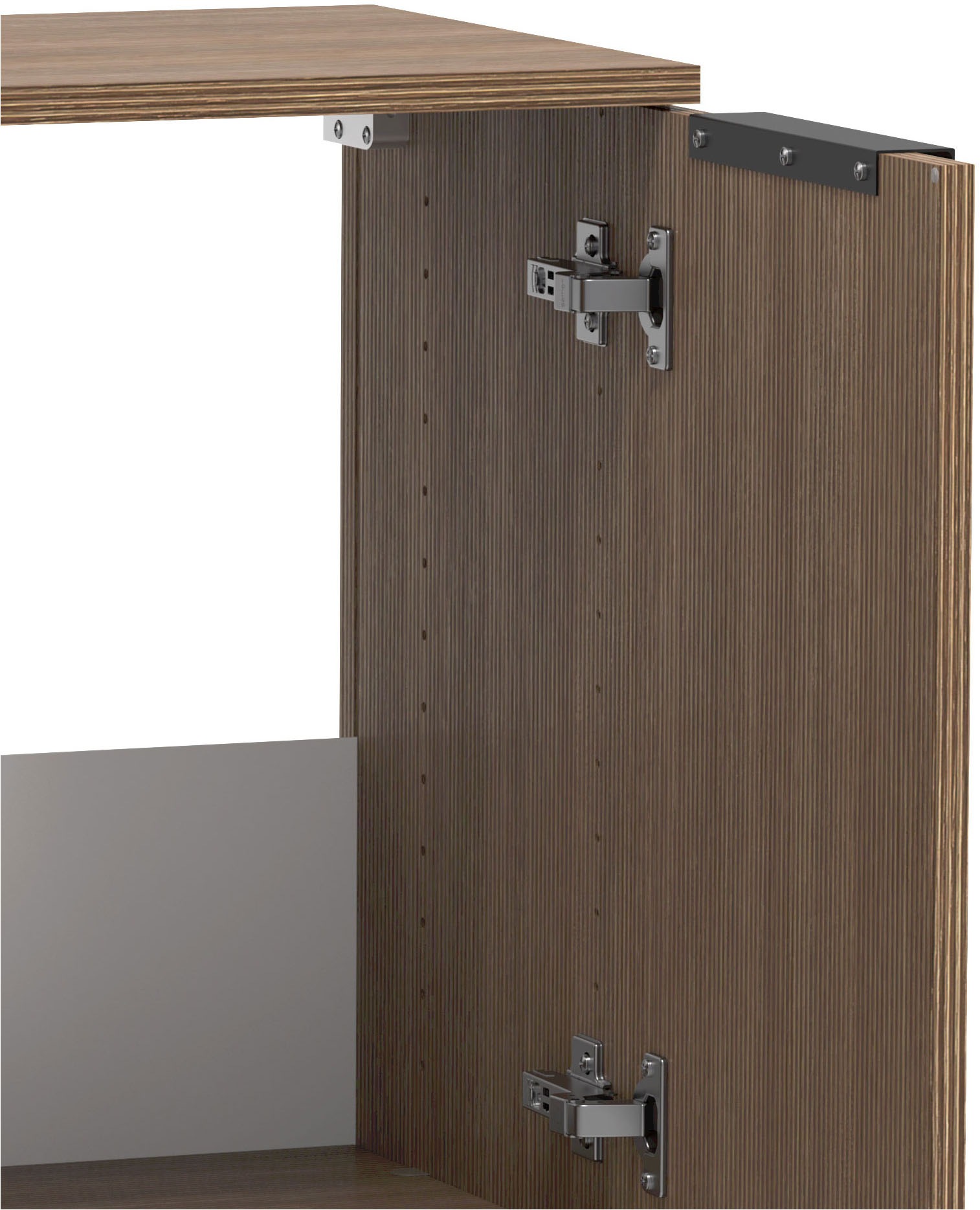 welltime Waschbeckenunterschrank, Welltime, Breite 60 cm, gedämpfte Scharniere, inkl. Siphonausschnitt
