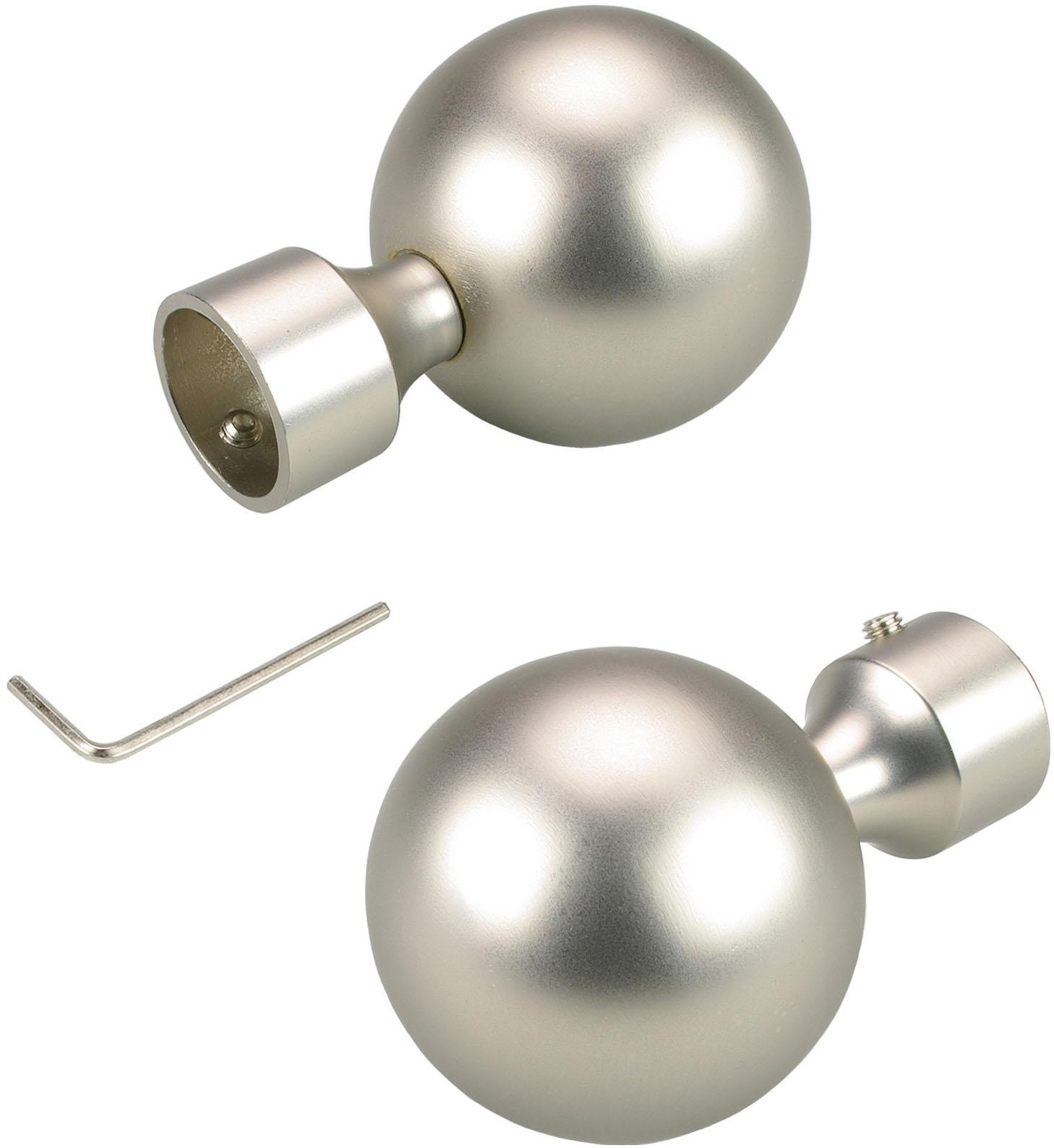 Gardinenstangen | Ø »Kegel 2 Rohraufnahme«, kaufen BAUR für (Set, Liedeco Gardinenstangen-Endstück 16 mm St.), mit