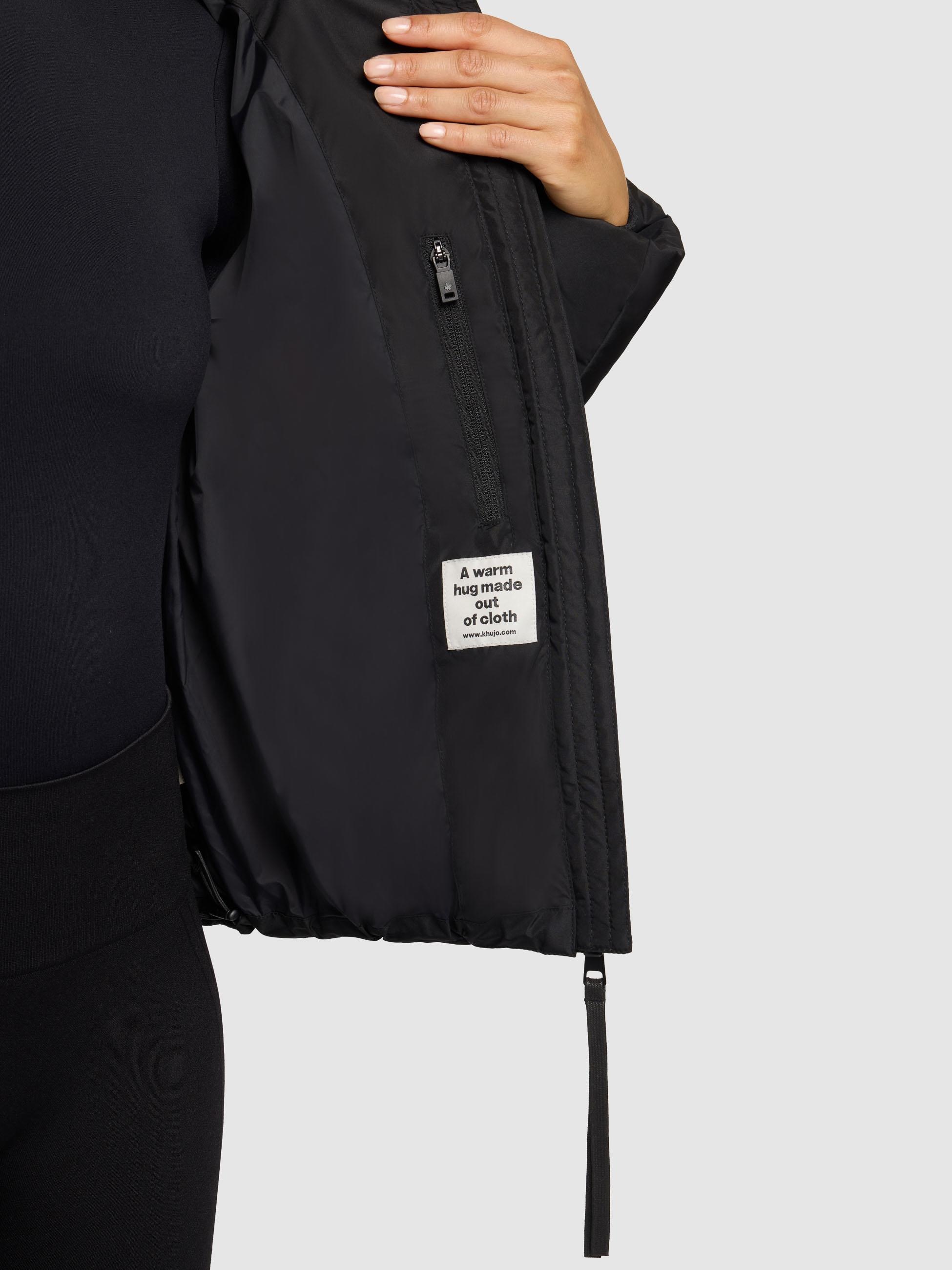 khujo Outdoorjacke »Audrey Matt«, mit Kapuze, Warme Winterjacke mit verstellbarer Kapuze