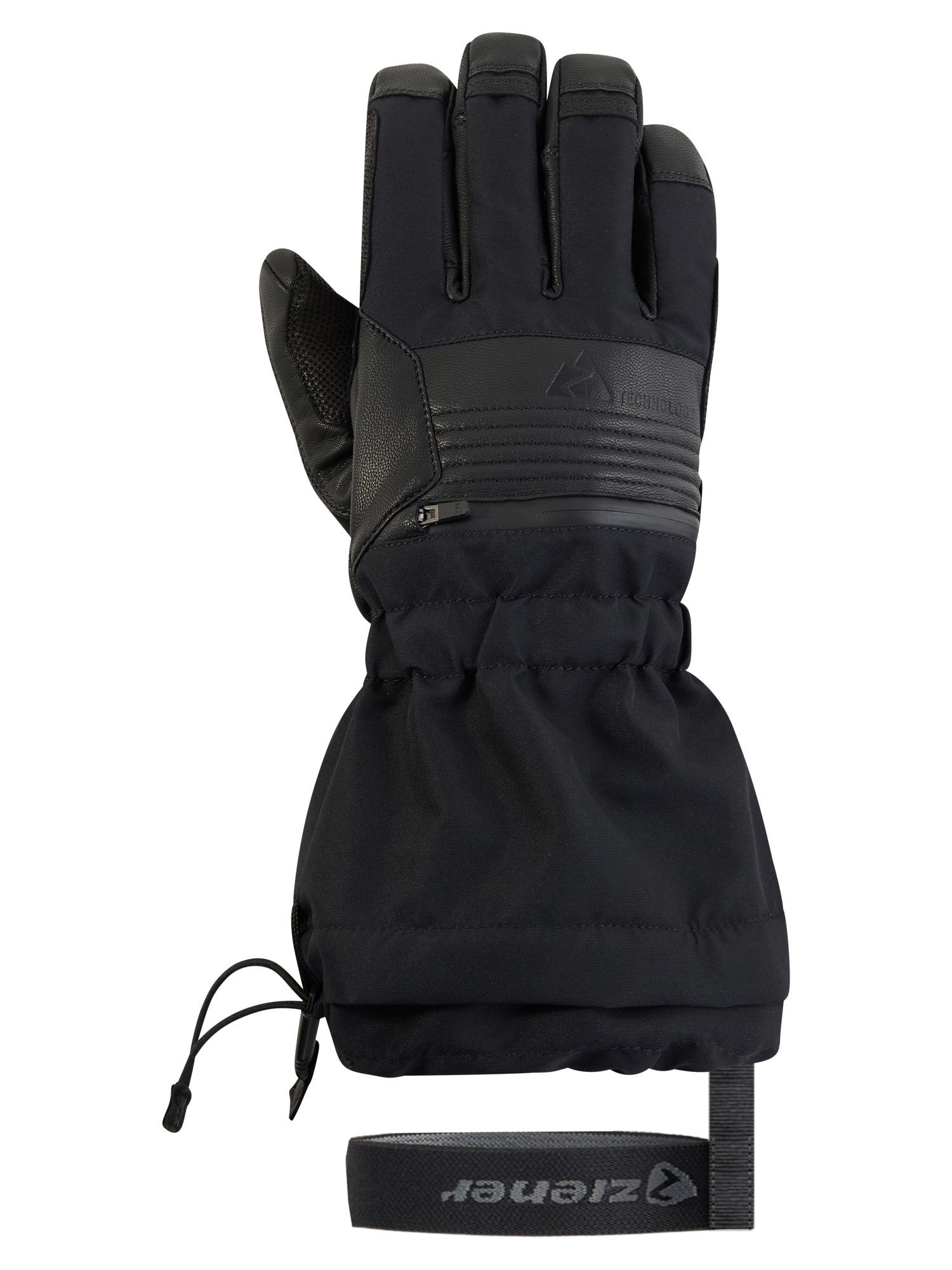 Ziener Skihandschuhe »CEVEDALE-Z AQUASHIELD® PrimaLoft®« wasserdicht, winddicht, warm, taktile Lederinnenhand, lange Stulpe