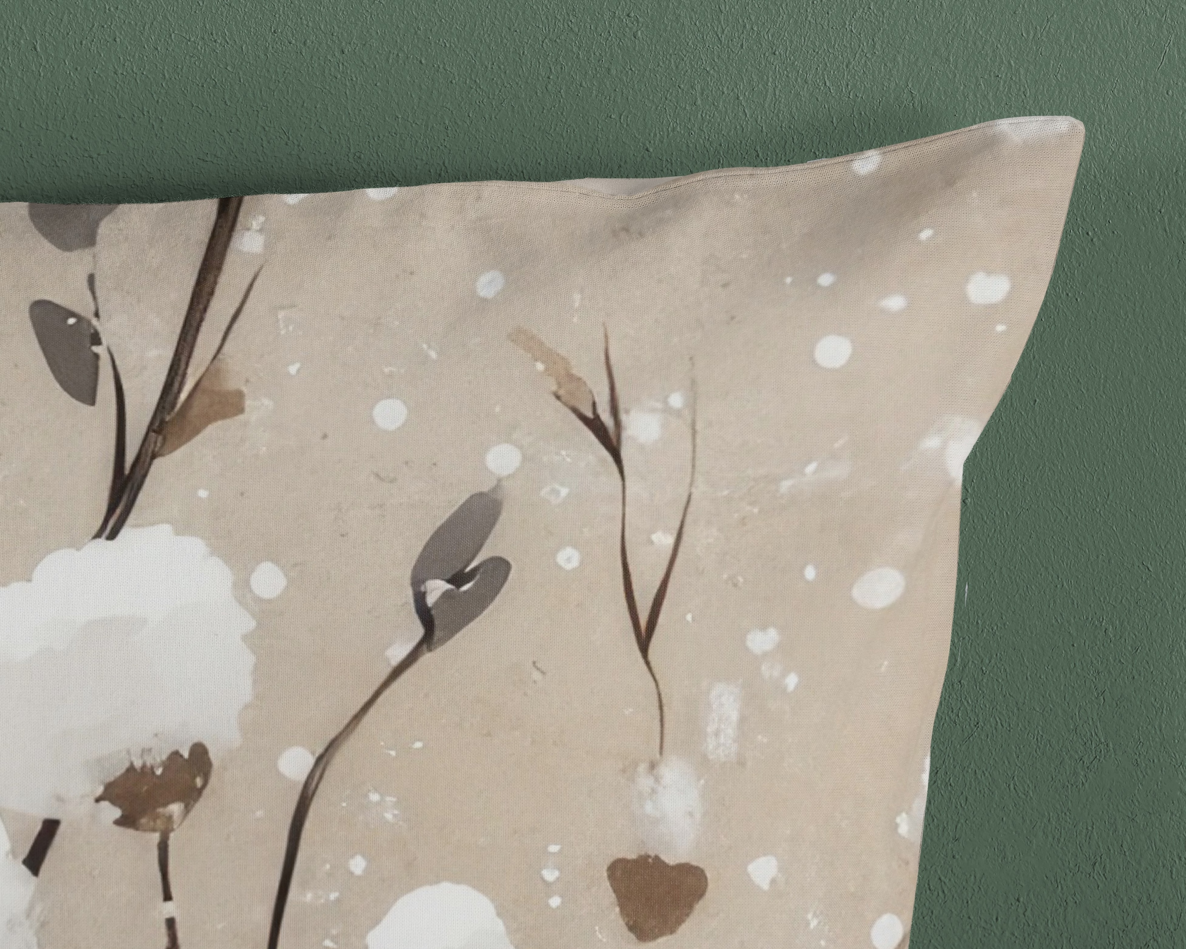 PURE luxury collection Wendebettwäsche »Ralfa« 2 Mikrofaser, Pflegeleicht, Reißverschluss, Wendeoptik, Blumen, Sand