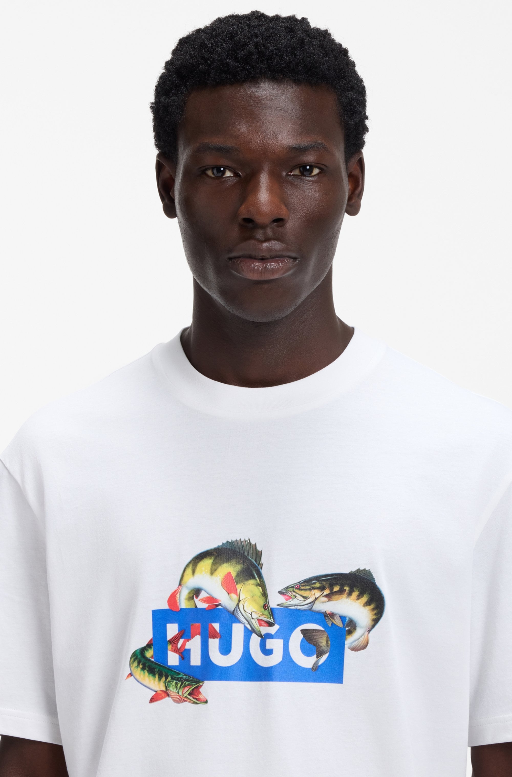 HUGO Blue T-Shirt Regular Fit, Rundhalsausschnitt