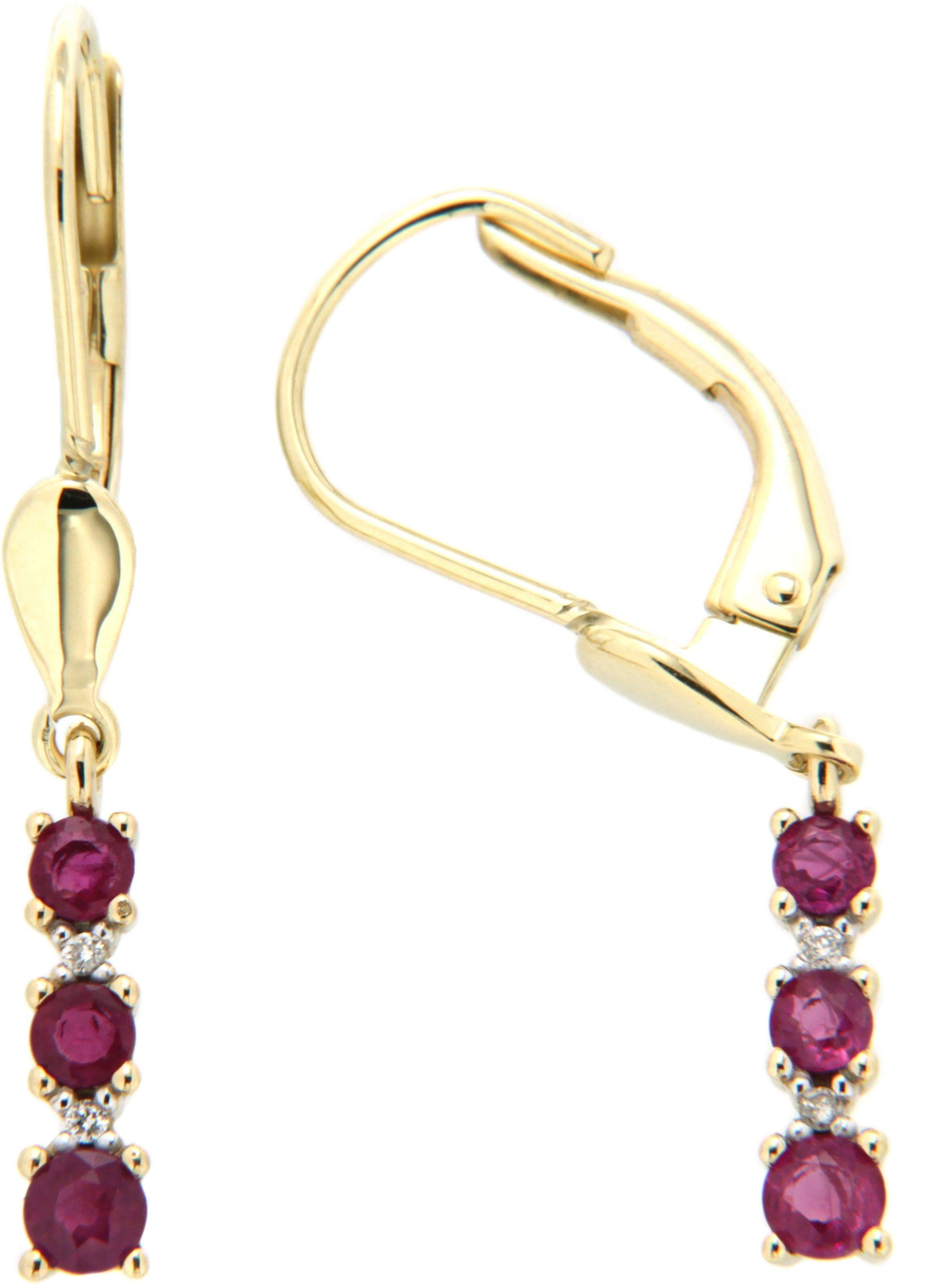 Firetti Paar Ohrhänger »Schmuck Geschenk, elegant«, mit Rubinen und  Brillanten für kaufen | BAUR
