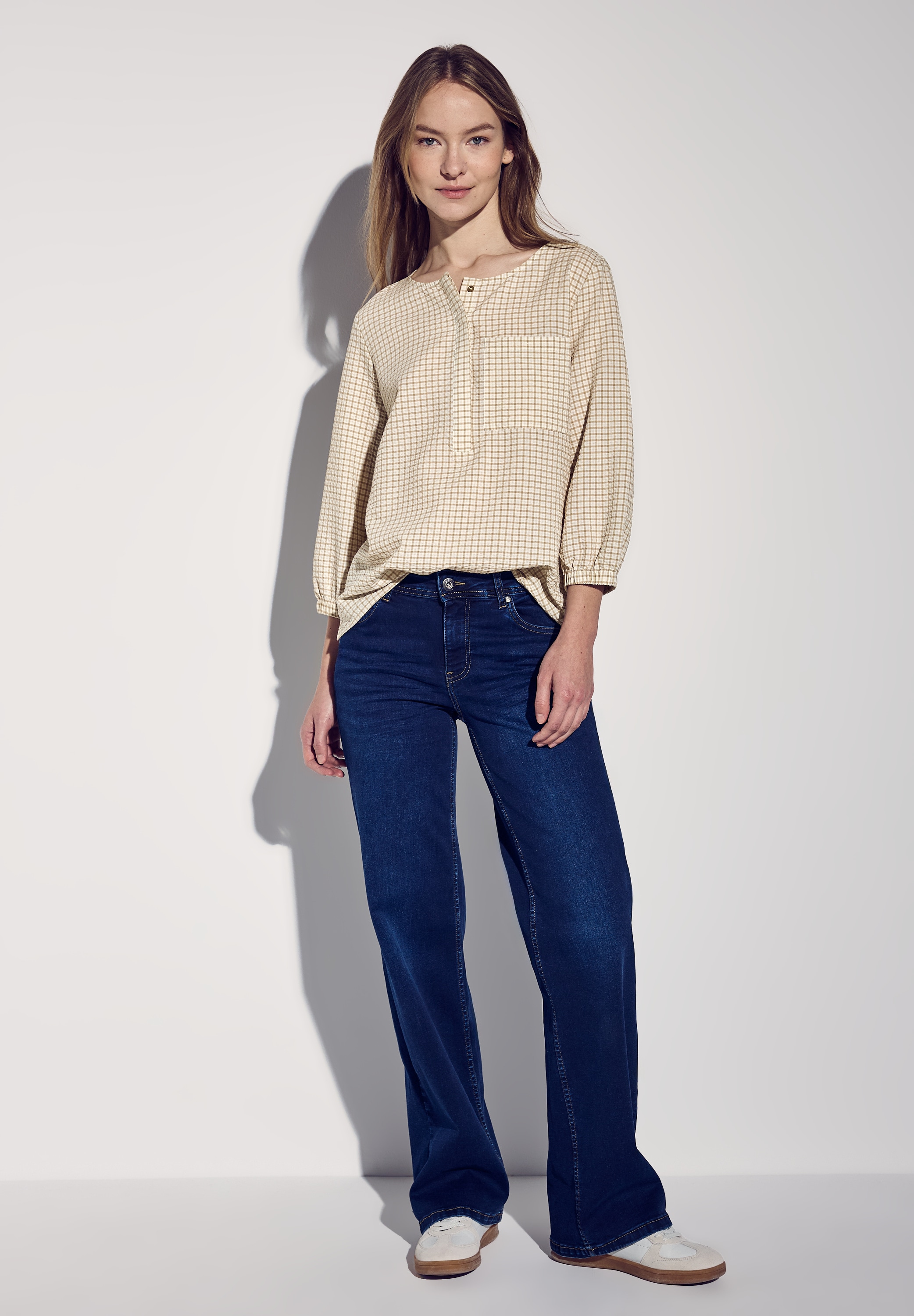 STREET ONE Klassische Bluse, mit 3/4 Ärmeln