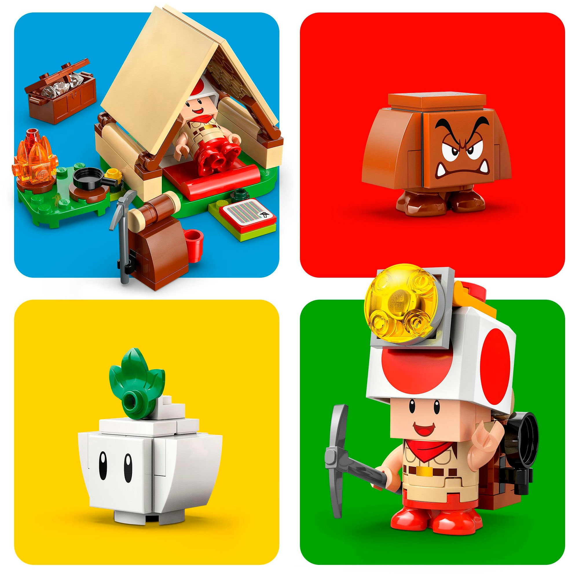 LEGO® Konstruktionsspielsteine »Kapitän Toad-Camp (72040), LEGO Super Mario«, (159 St.), Made in Europe