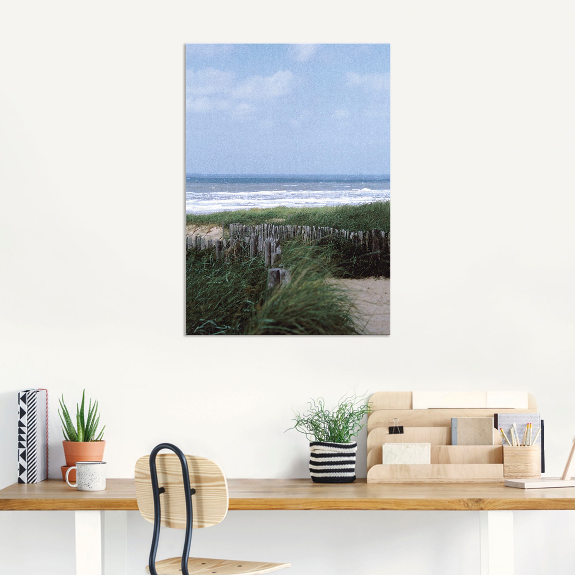 Artland Wandbild »Dünenlandschaft«, Küstenbilder, (1 St.), als Alubild, Leinwandbild, Wandaufkleber oder Poster in versch. Größen