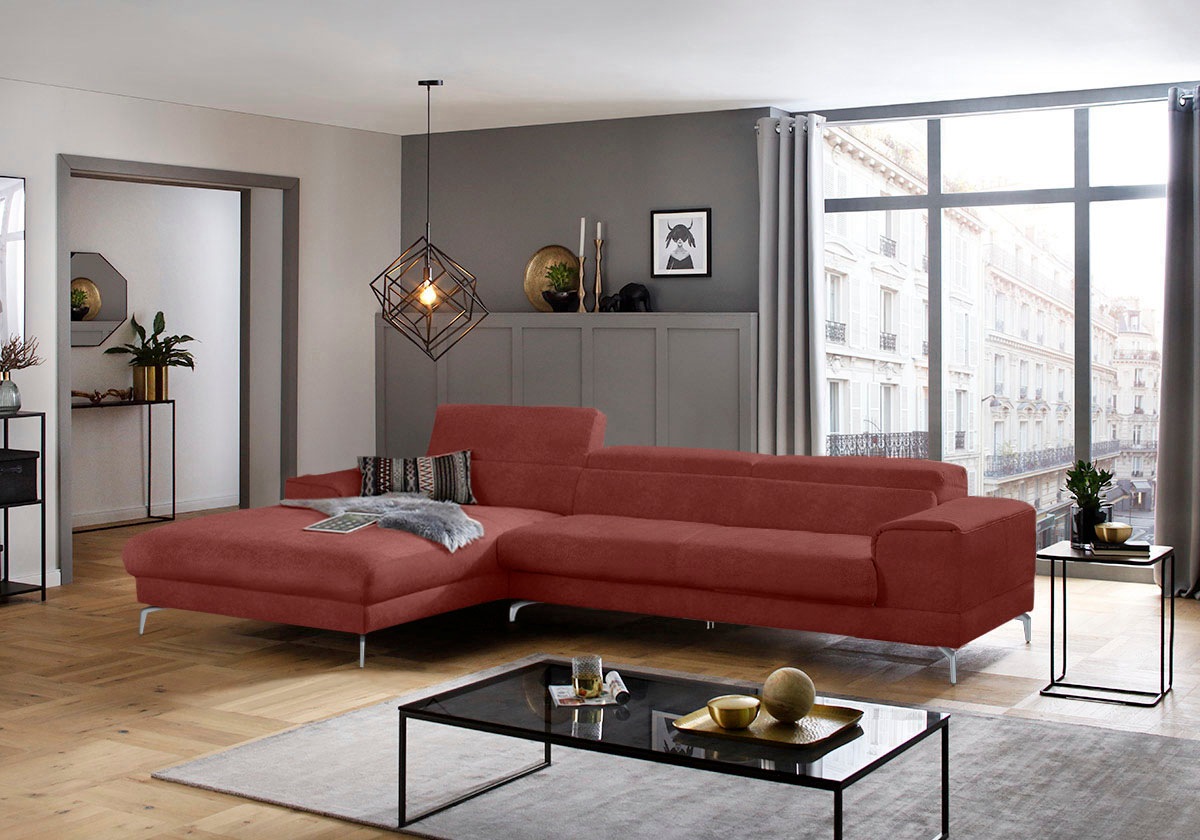 W.SCHILLIG Ecksofa »piedroo« Kopfteilverstellung ...