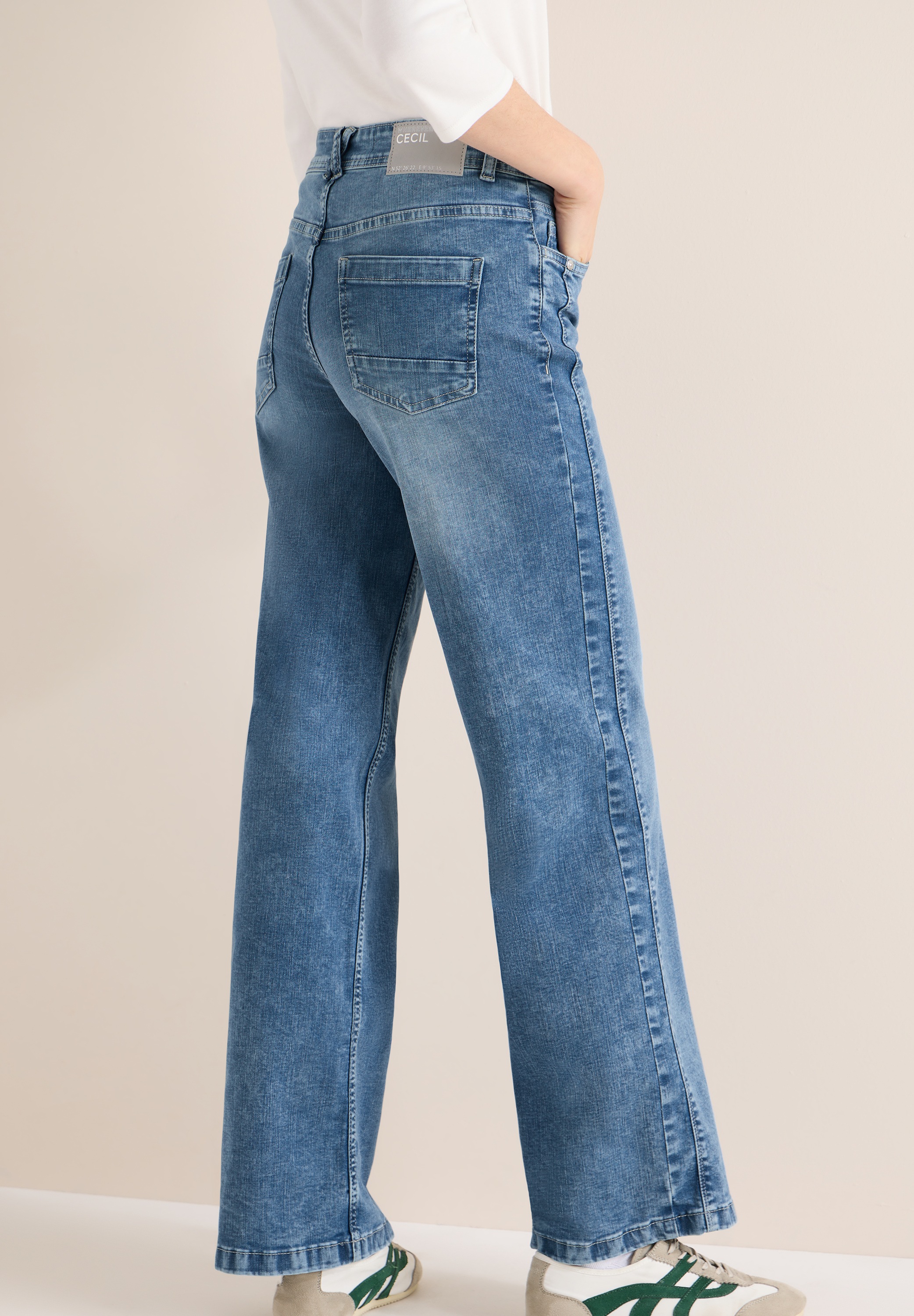 Thumbnail - Cecil Slim-fit-Jeans High Waist