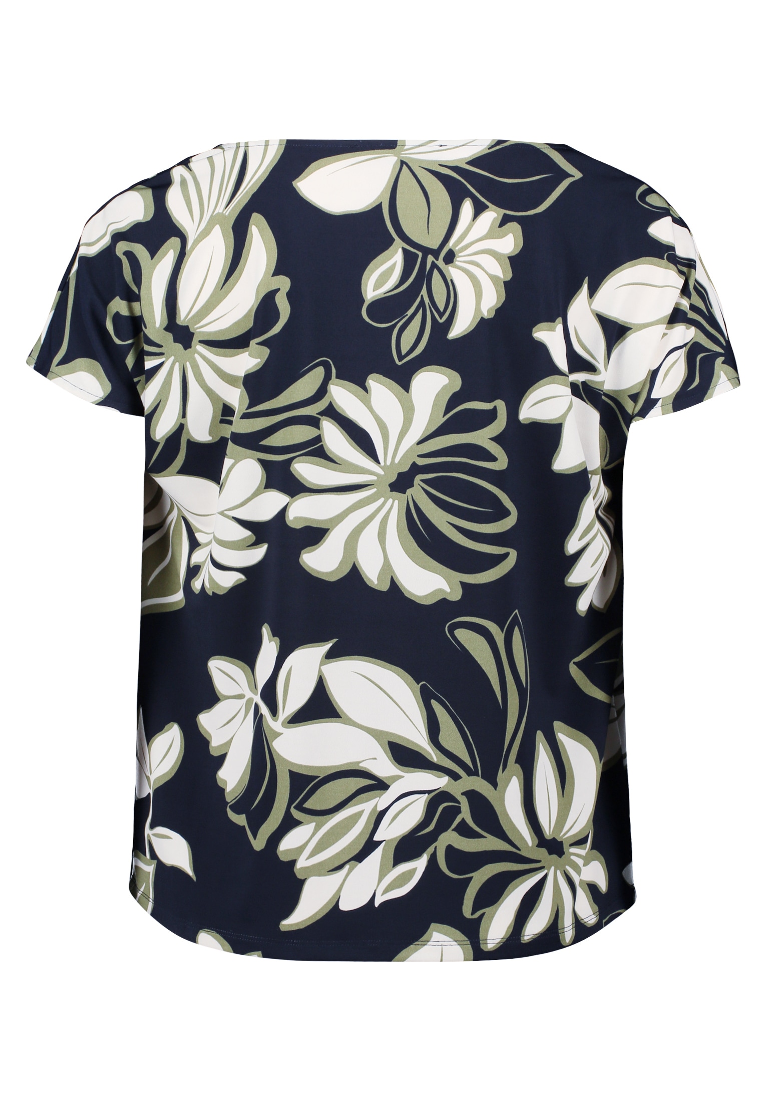 Betty Barclay Kurzarmshirt »Betty Barclay Printshirt mit Wasserfallausschnitt«, (1 tlg.)